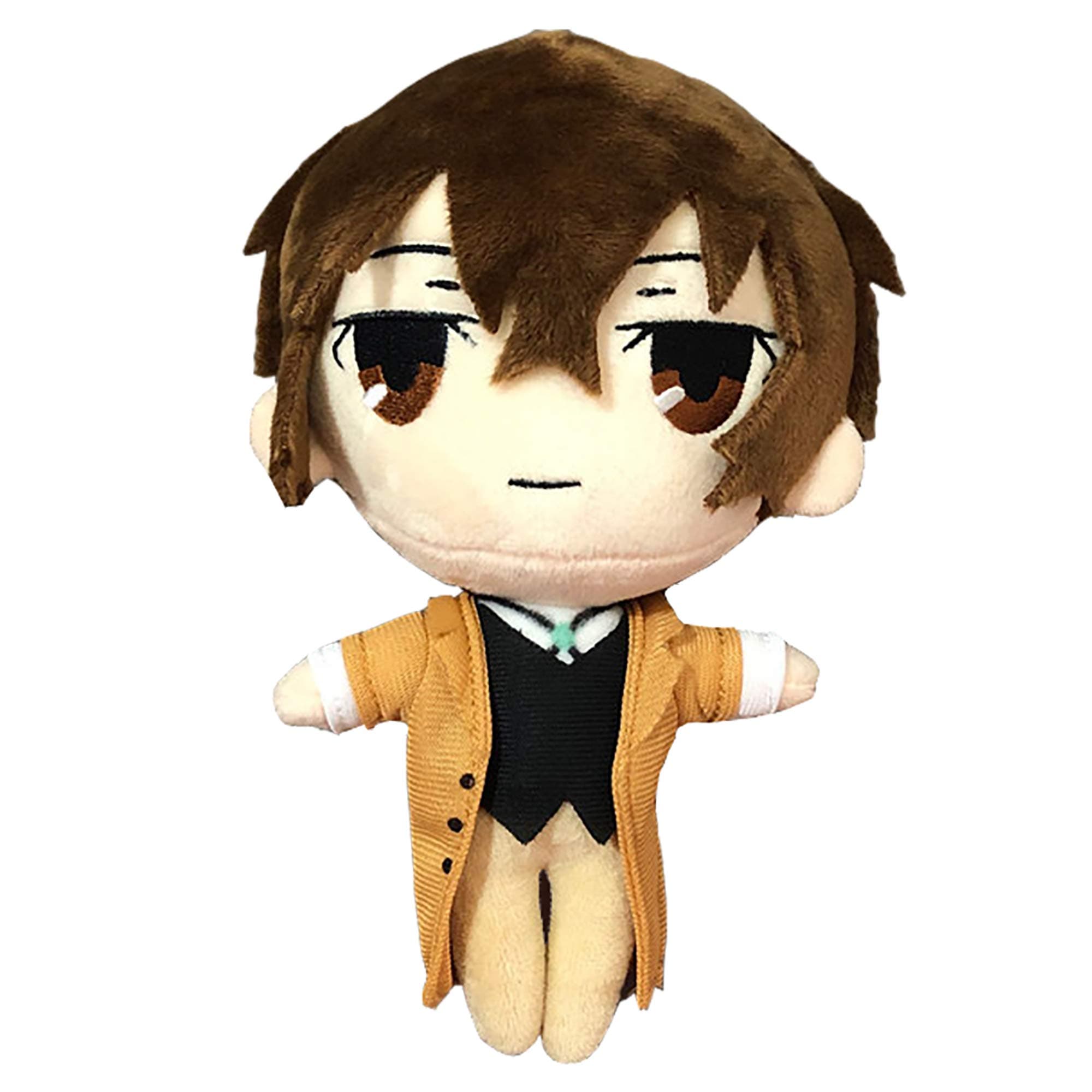 LIZAKI Anime Plush Toy Dazai Osamu Stuffed Doll Nakahara Chuuya Figure Toys Ryunosuke Akutagawa Throw Pillow Home Decoration, Halloween Christmas Birthday Gift for Kids