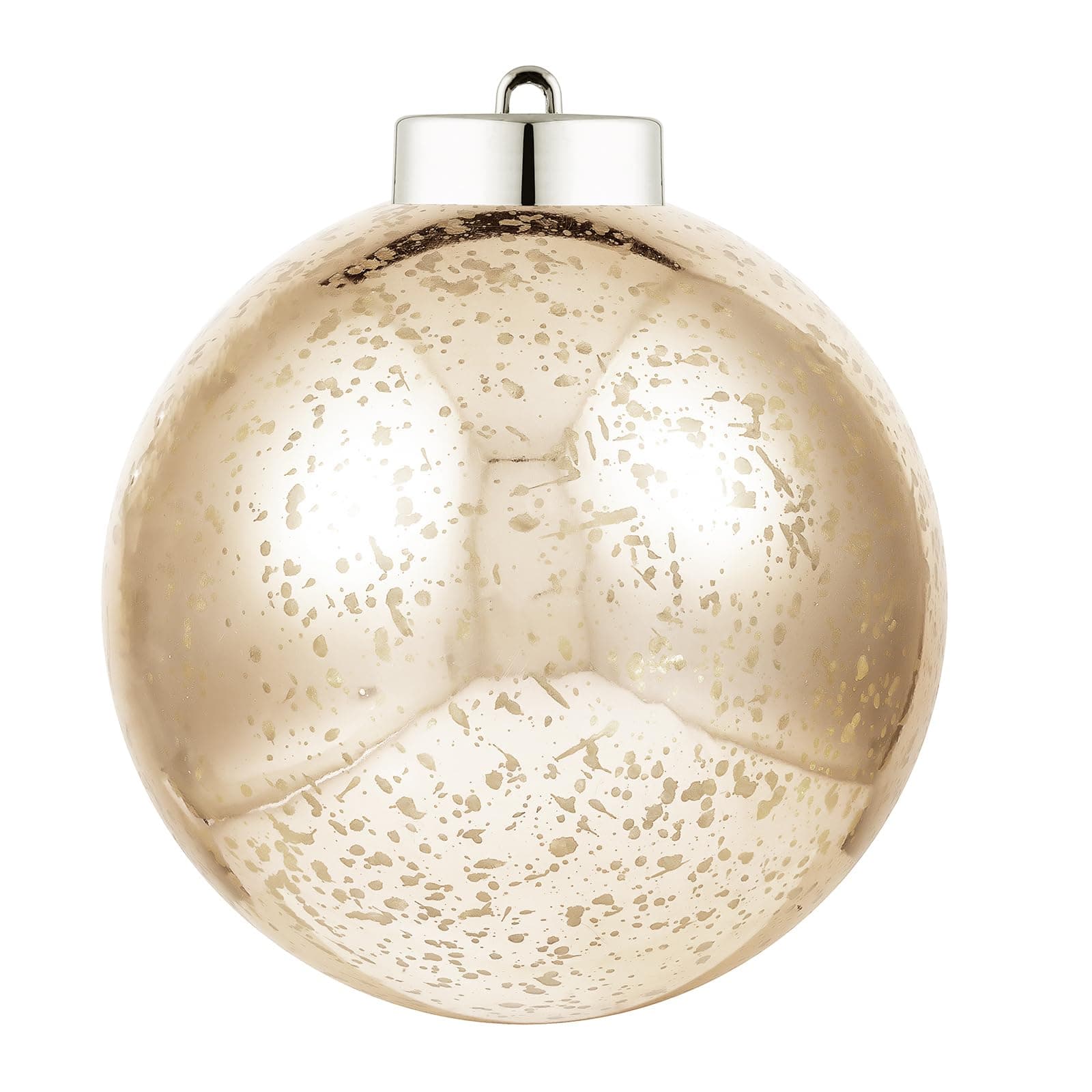 Sunshine Shiny Christmas Ball Ornaments,Giant Hanging Christmas Tree Ornament Decorations for Holiday, Extra Large Shatterproof Retro Mercury Balls Set (Champaign, 8inch)