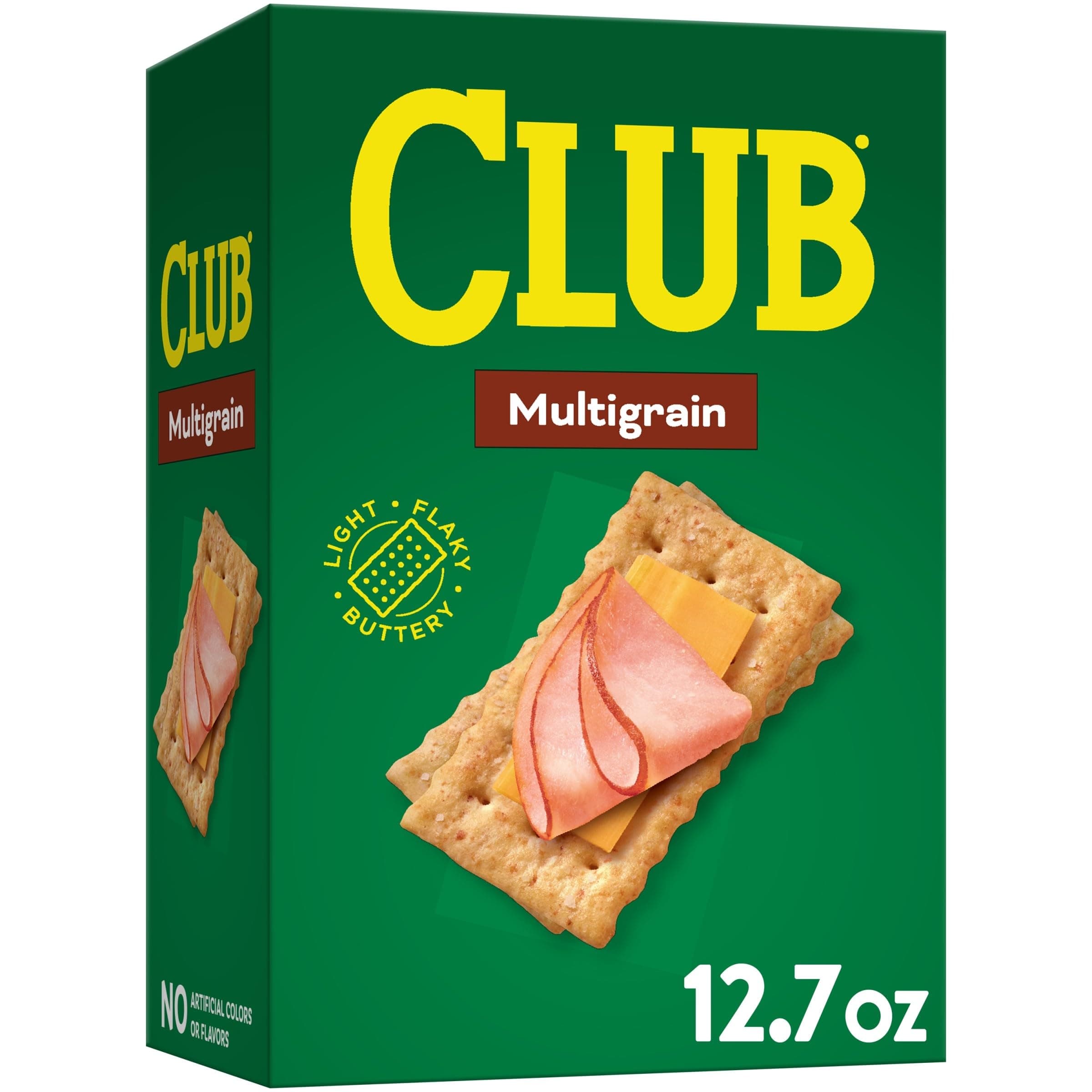 Club Crackers, Lunch Snacks, Snack Crackers, Multigrain, 12.7oz Box (1 Box)