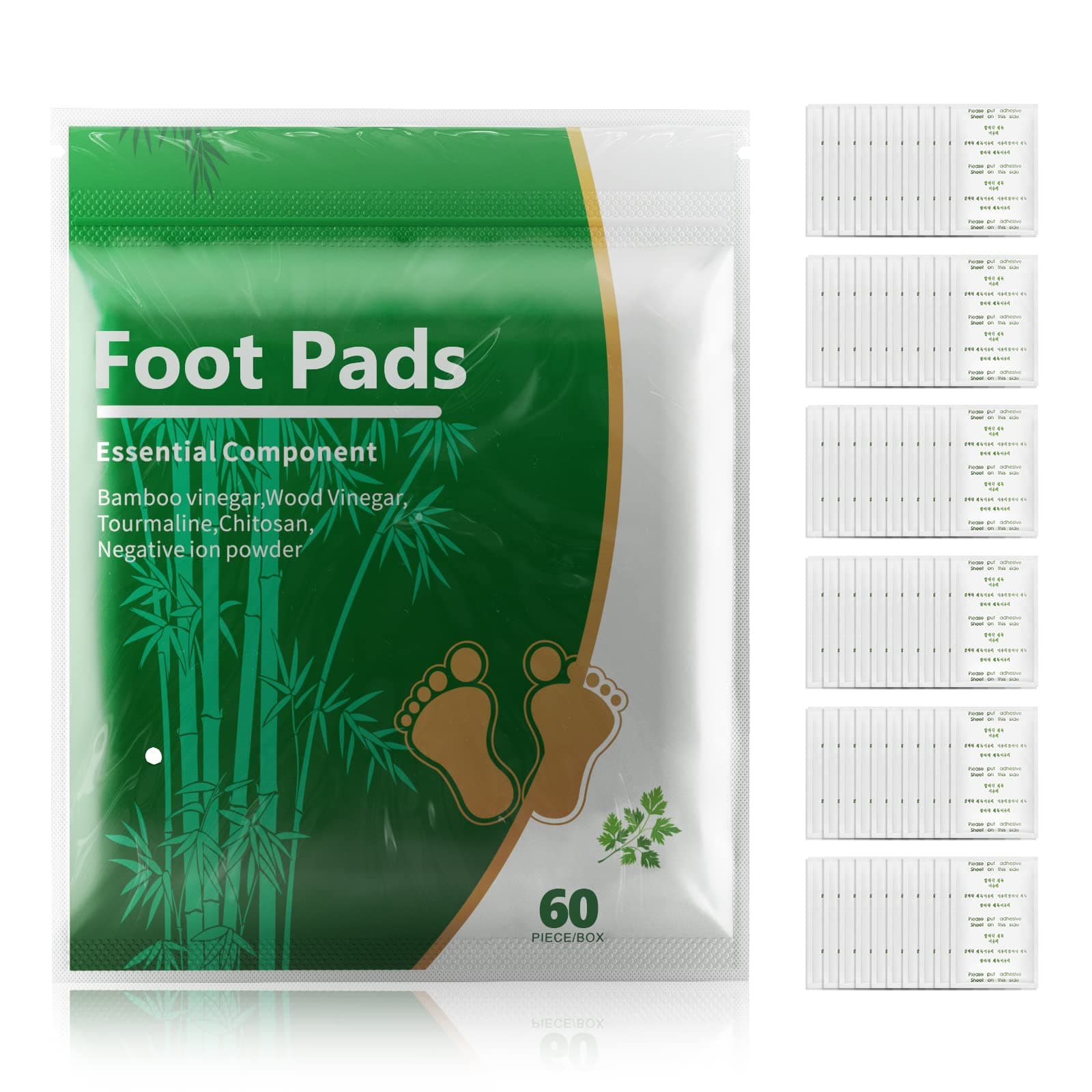 Premium Foot Pads: (50pc) - Rapid Pain Relief & Foot Health, Fresh Scent, New Formula for 2019