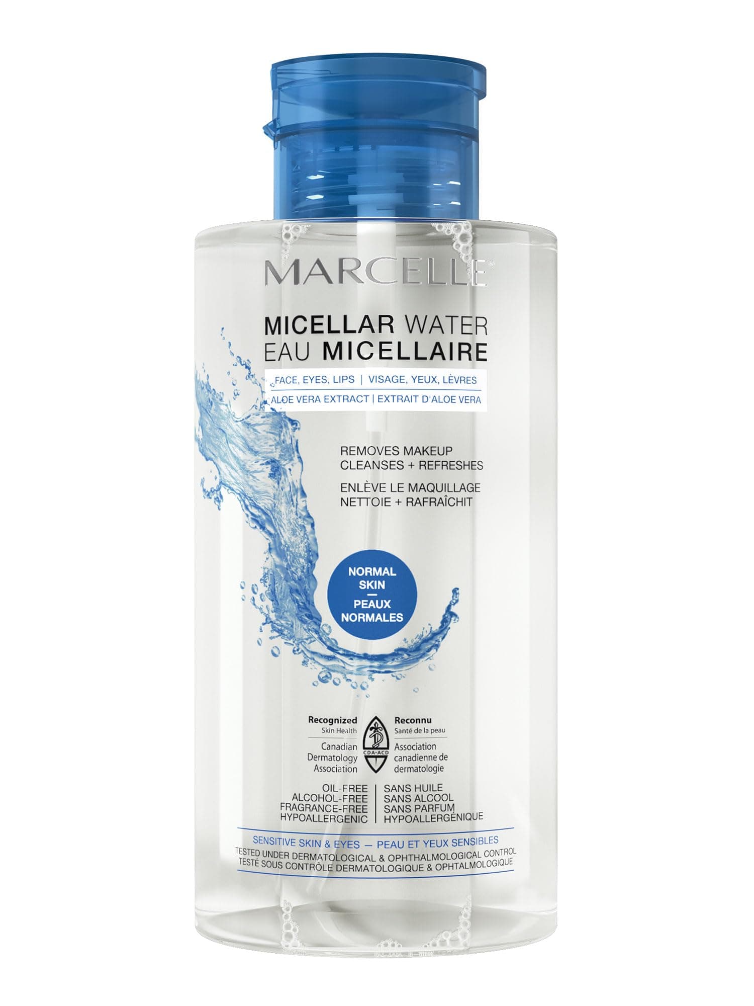 Marcelle Micellar Water - Normal Skin, Hypoallergenic and Fragrance-Free, 13.5 fl oz