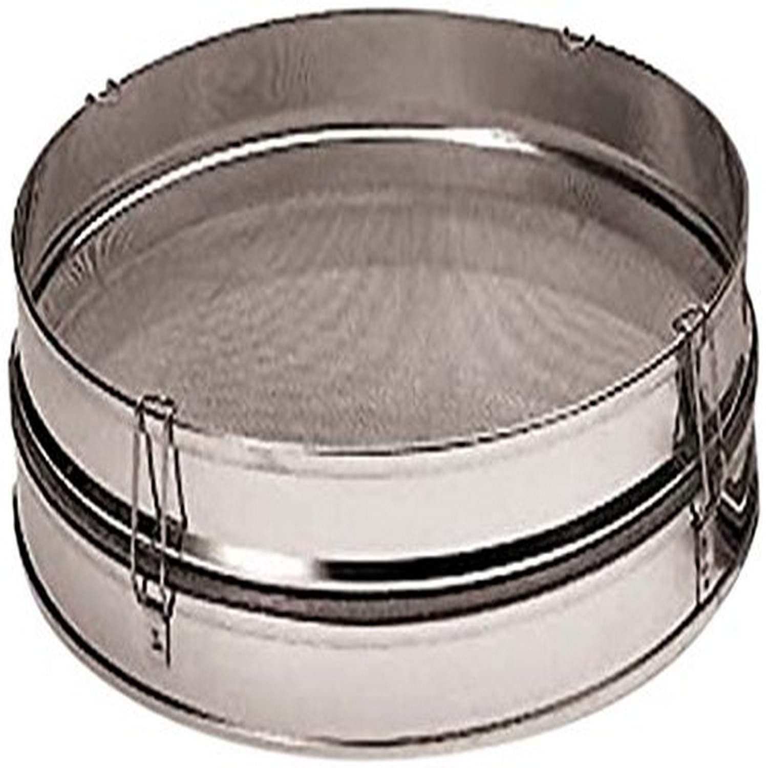 Paderno World Cuisine Stainless Steel Sieve with Removable Mesh, 17-Inch, Gray