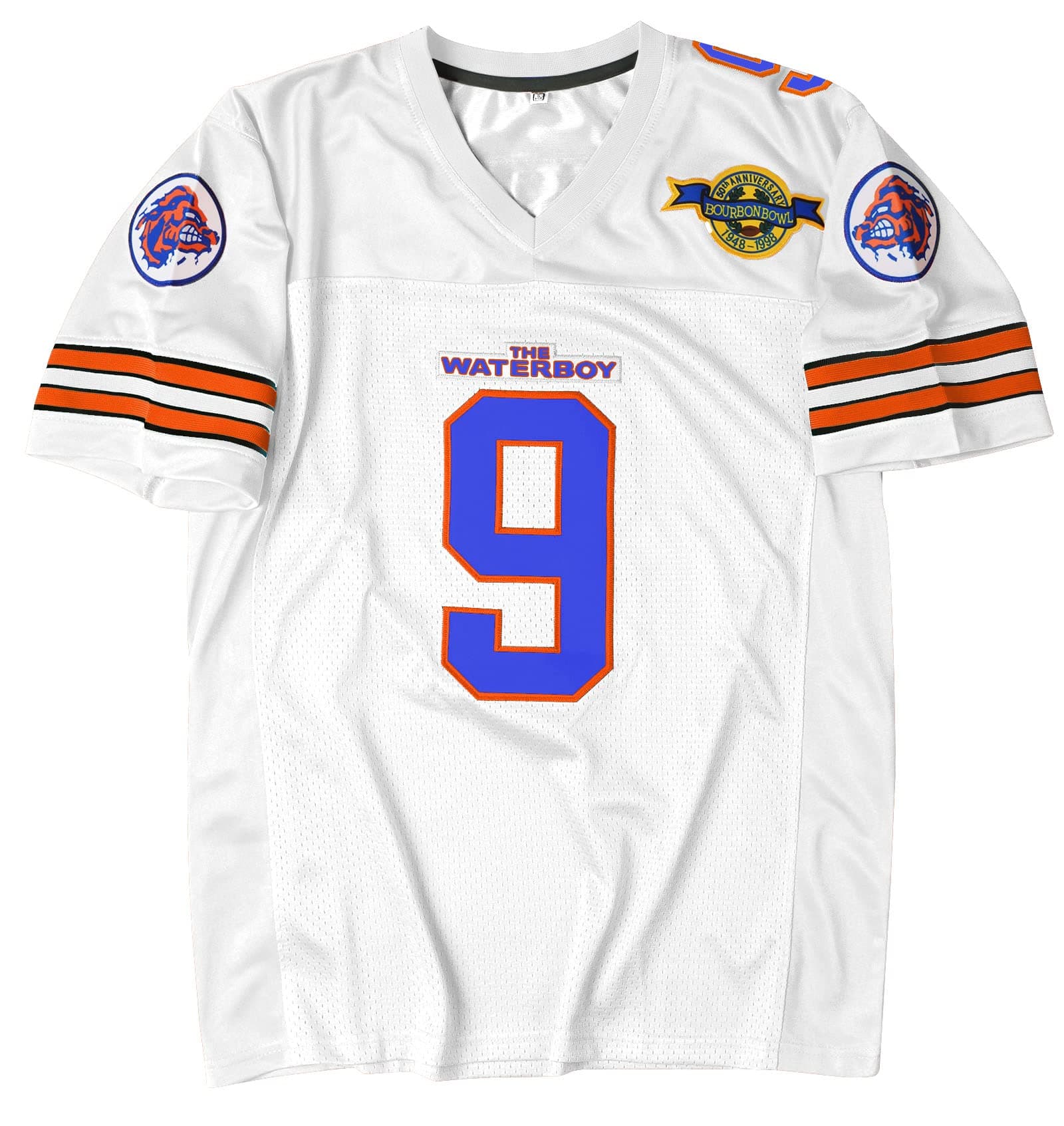 90s Football Jersey for Party,Bobby Boucher #9 The Waterboy Sandler 50th Anniversary Movie Football Jersey