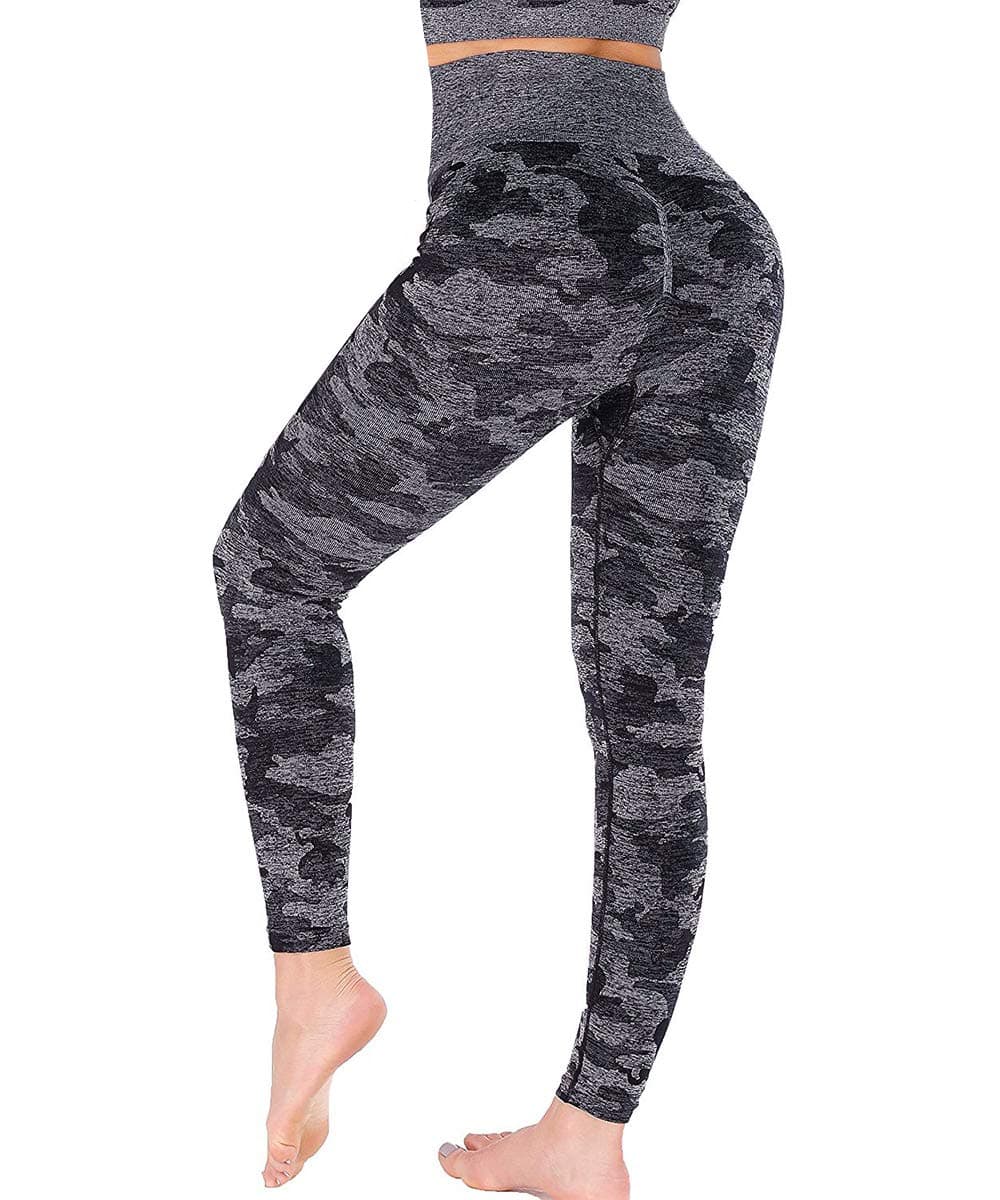 Yaavii High Waist Gym Leggings for Women with Hidden Pocket Butt Lift Tummy Control Yoga Pants Workout Running