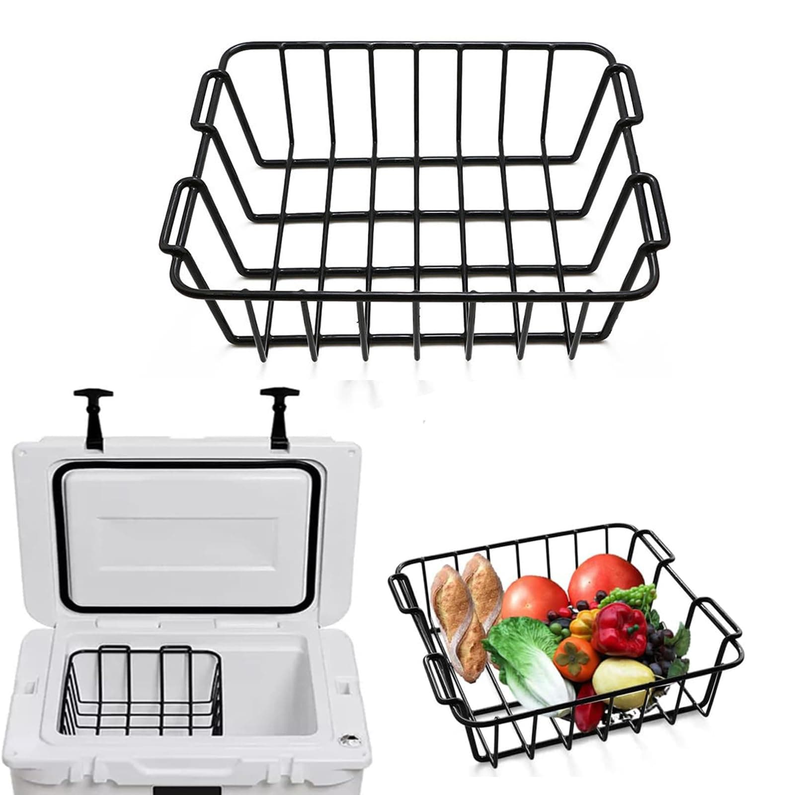 Cooler Basket for YETI Tundra Haul, YETI Roadie 48, YETI Roadie 60, Stays Chilled and Dry, Compatible with Other Cooler Accessories Cooler Locks, Cooler Dividers, Ice etc