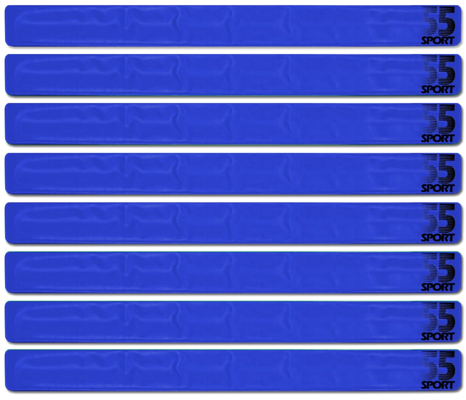 55 Sport Highly Reflective Hi-Vis Slap On Wrist/Ankle Bands