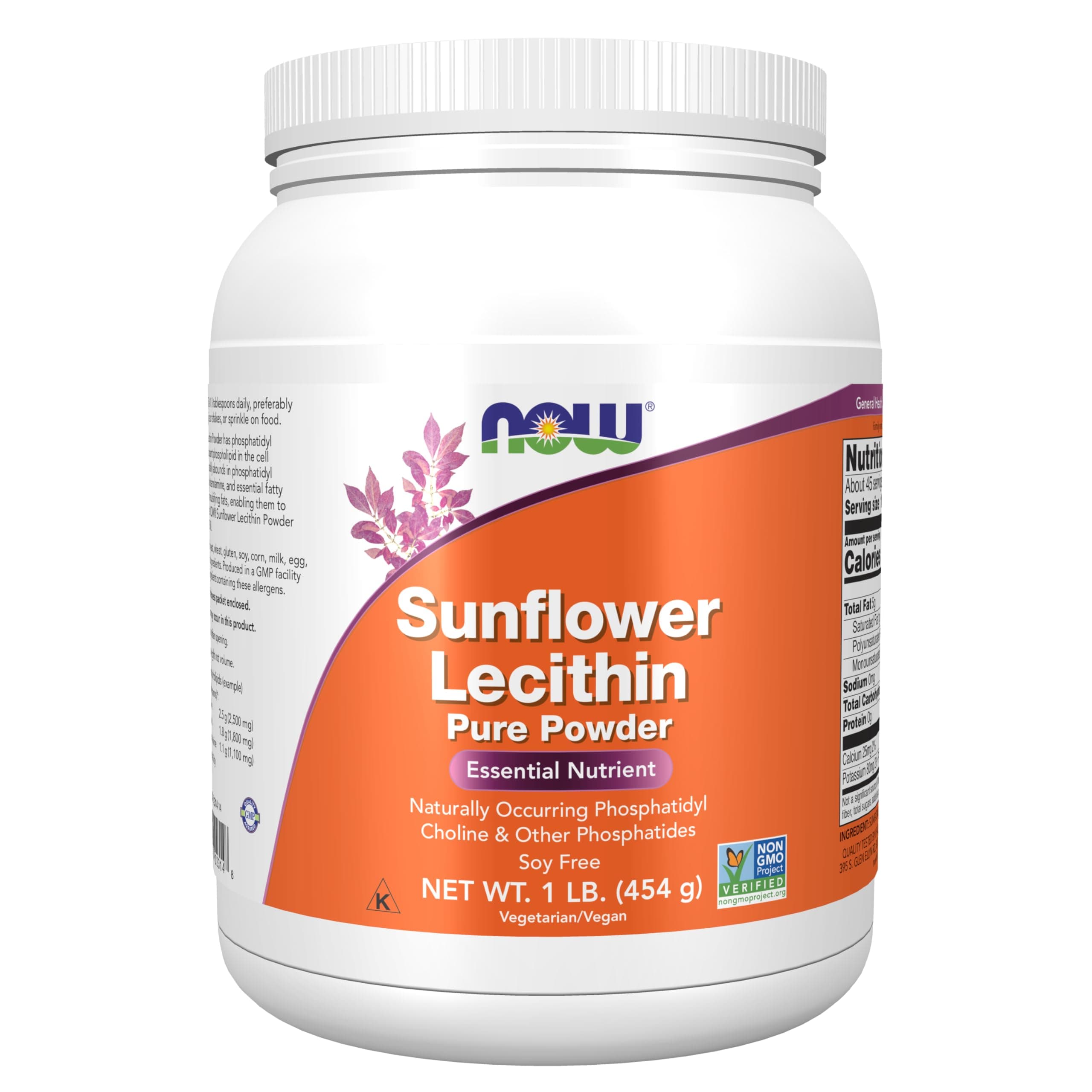 Foods Sunflower Lecithin Powder, 1-Pound