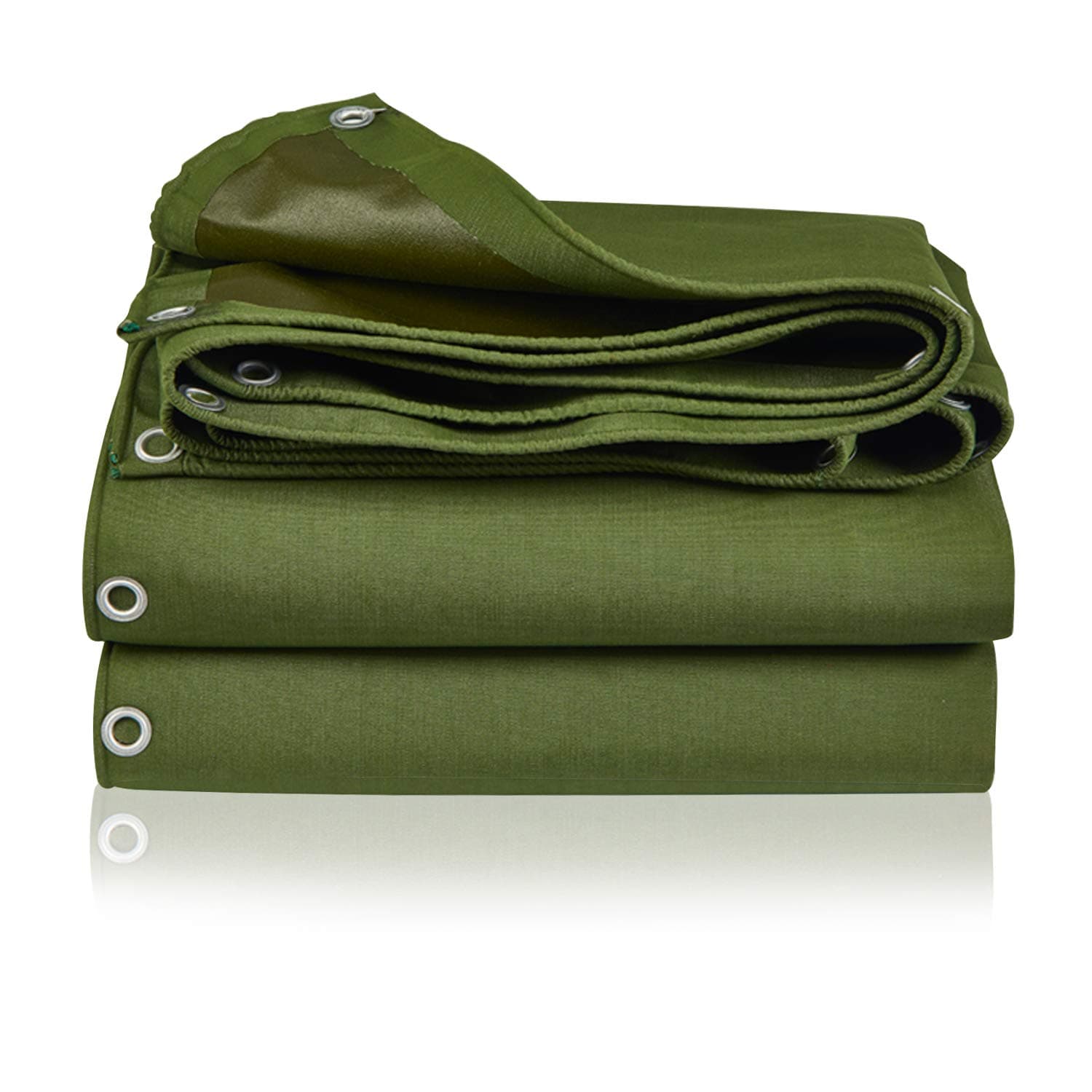 Tarp Canvas,Heavy Duty Waterproof for Outdoors, Truck, Water Resistant, UV Resistant Tarpaulin Cover for Car Boat Camping Firewood Woodpile(9.8 x 9.8 Feet)