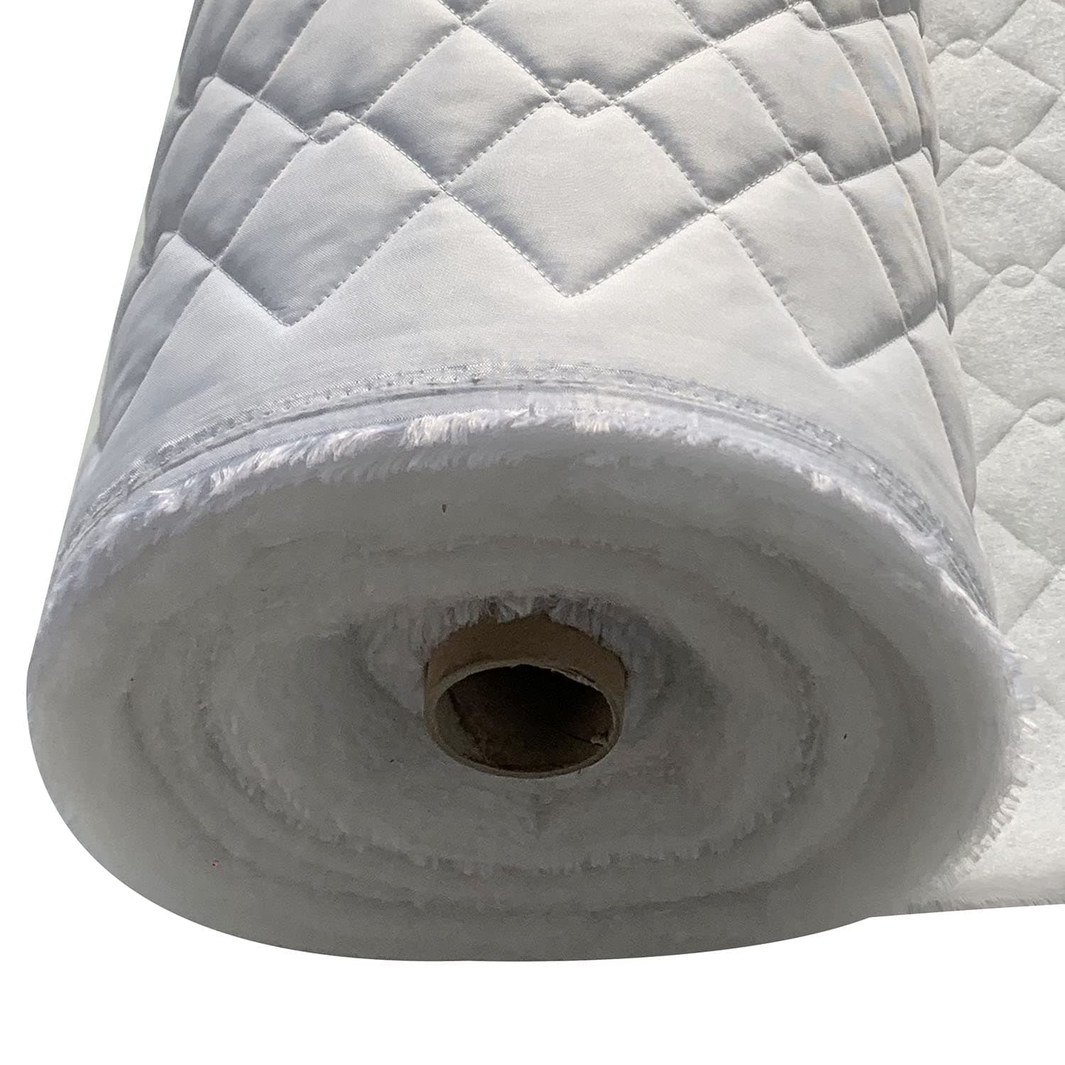 EU Fabrics - Quilted Waterproof Fabric - 23 Colours - 4oz - Outdoor Bedding - Jacket -Upholstery Fabric - Dress Clothing - Sold by The Meter. 150cm Wide (White)