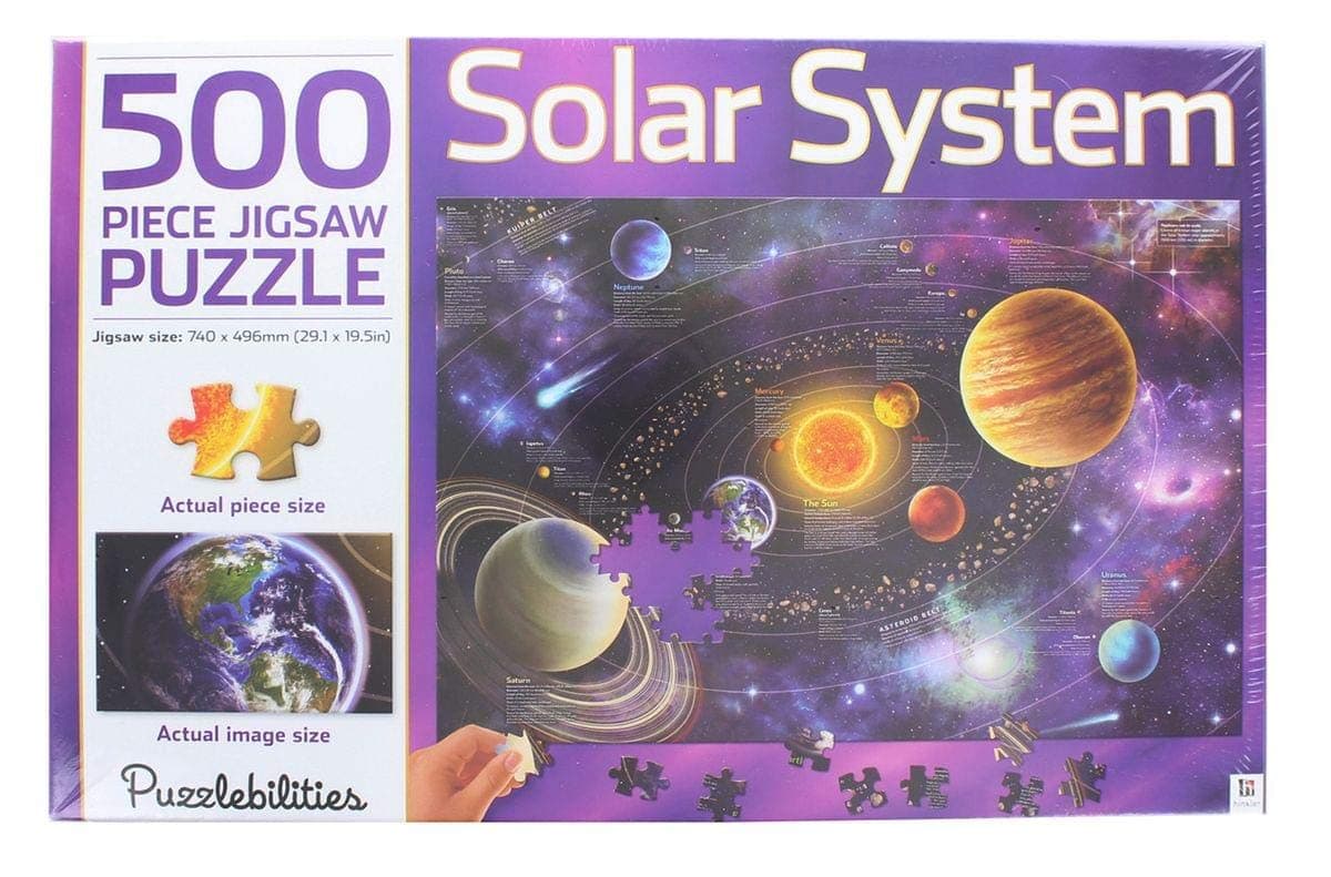 Hinkler Books 9781743638620 Solar System 500 Piece Jigsaw Puzzle, Multi-Colored