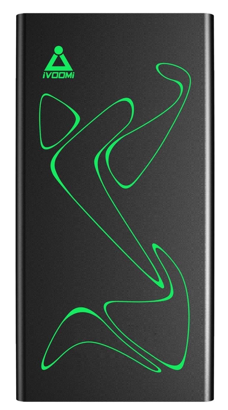 iVOOMi Titan 15000mAh Li-Polymer Power Bank with Smart LED Panel (Carbon Black)