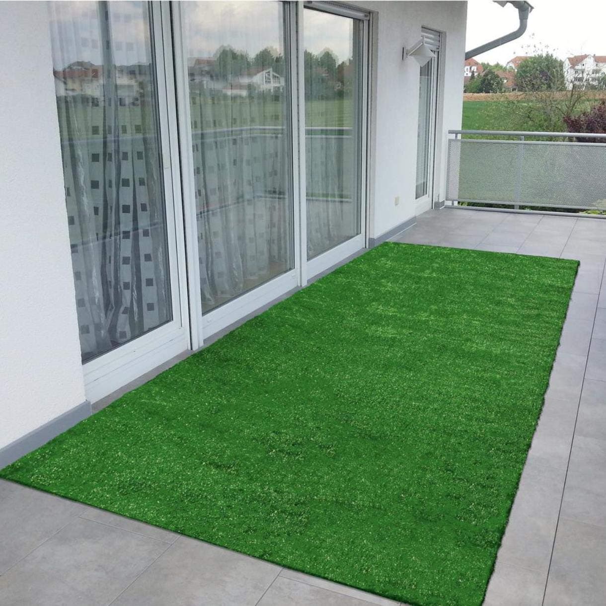CHETANYA High Density Artificial Grass 25 mm Artificial Grass Carpet, Artificial Grass Mat for Balcony, Artificial Lawn, Floor mat, Doormat (4 Ft x 6.5 Ft)