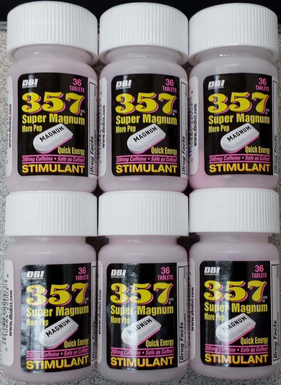 357 Super Magnum Caffeine Stimulant Quick Energy 12 Bottles