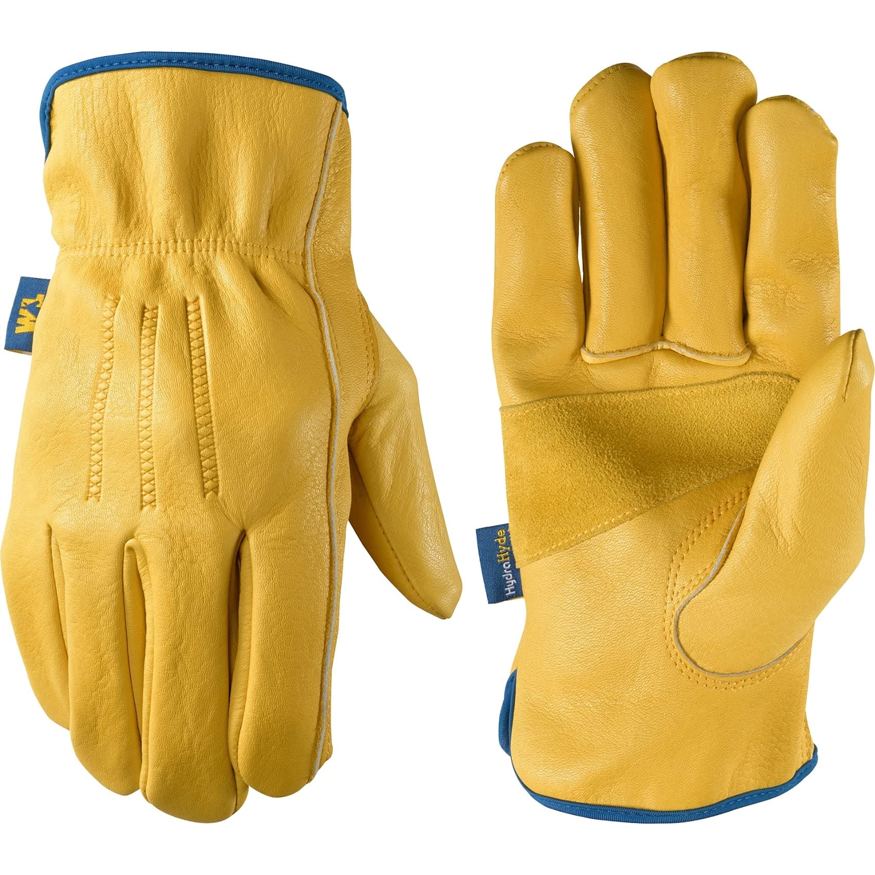 Water-Resistant Leather Slip-On Work Gloves, HydraHyde Technology