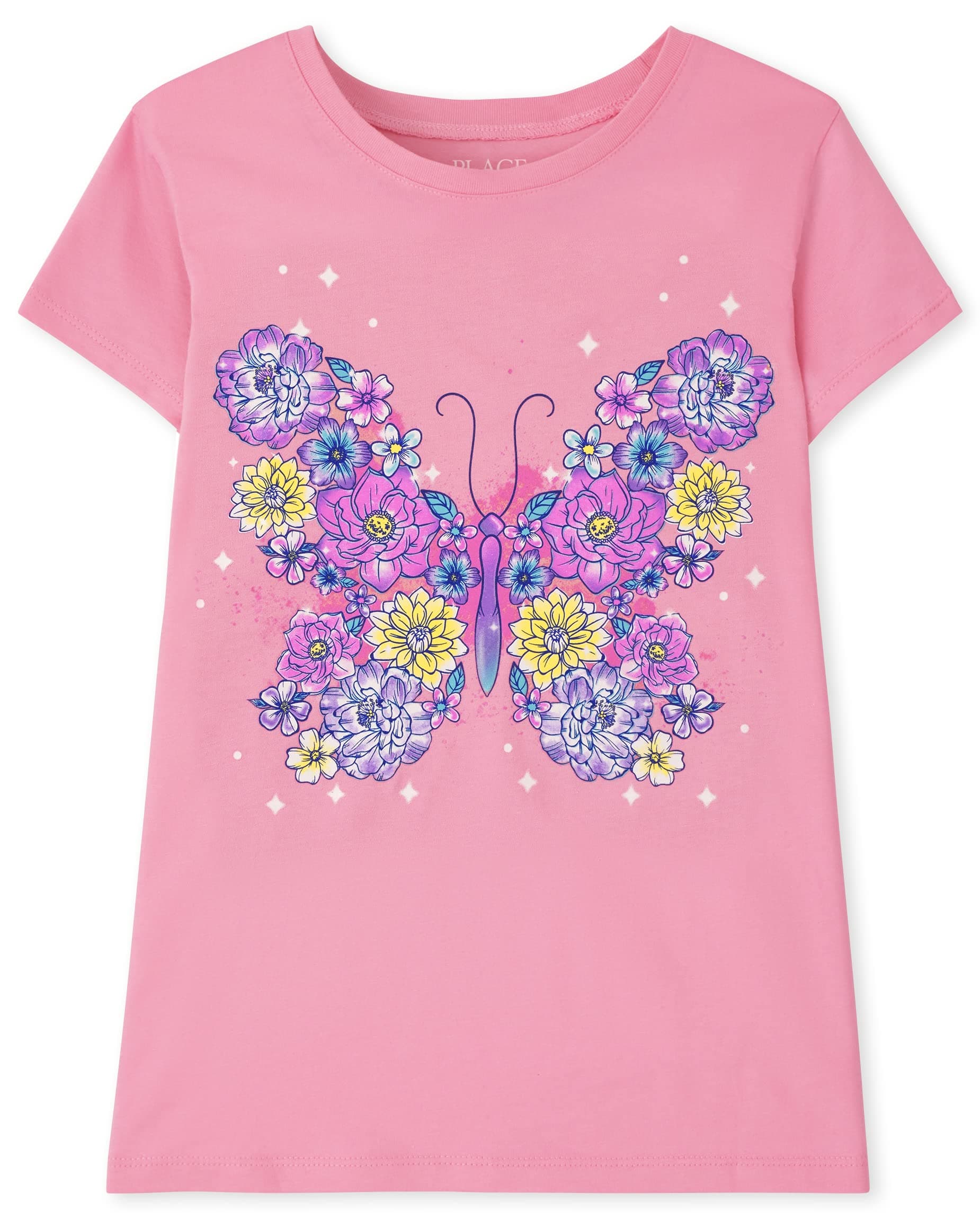 The Children's Place Girl's Butterfly Short Sleeve Graphic T-Shirts