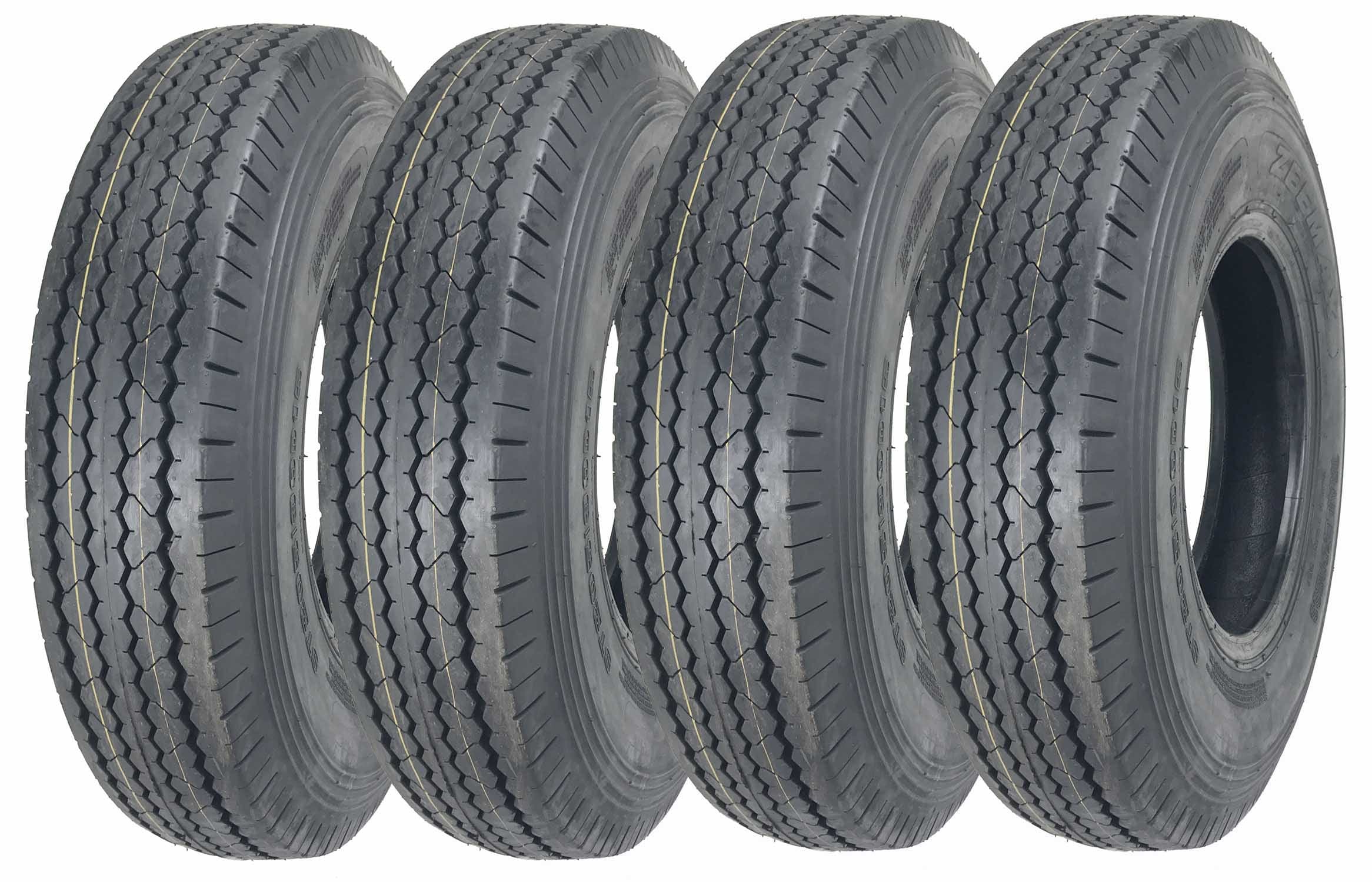 4 New Heavy Duty Trailer Tires ST225/90D16 (7.50-16) 10 PR Load Range E - 11070