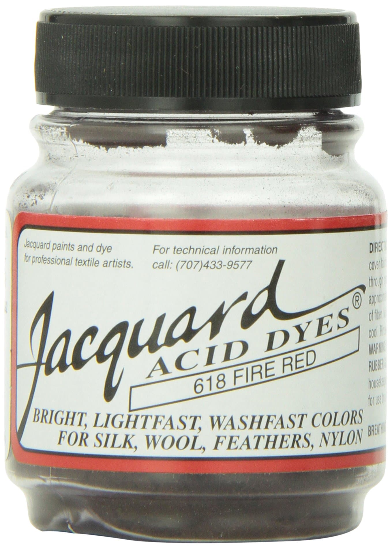 Acid Dye, 1/2 oz., Fire Red