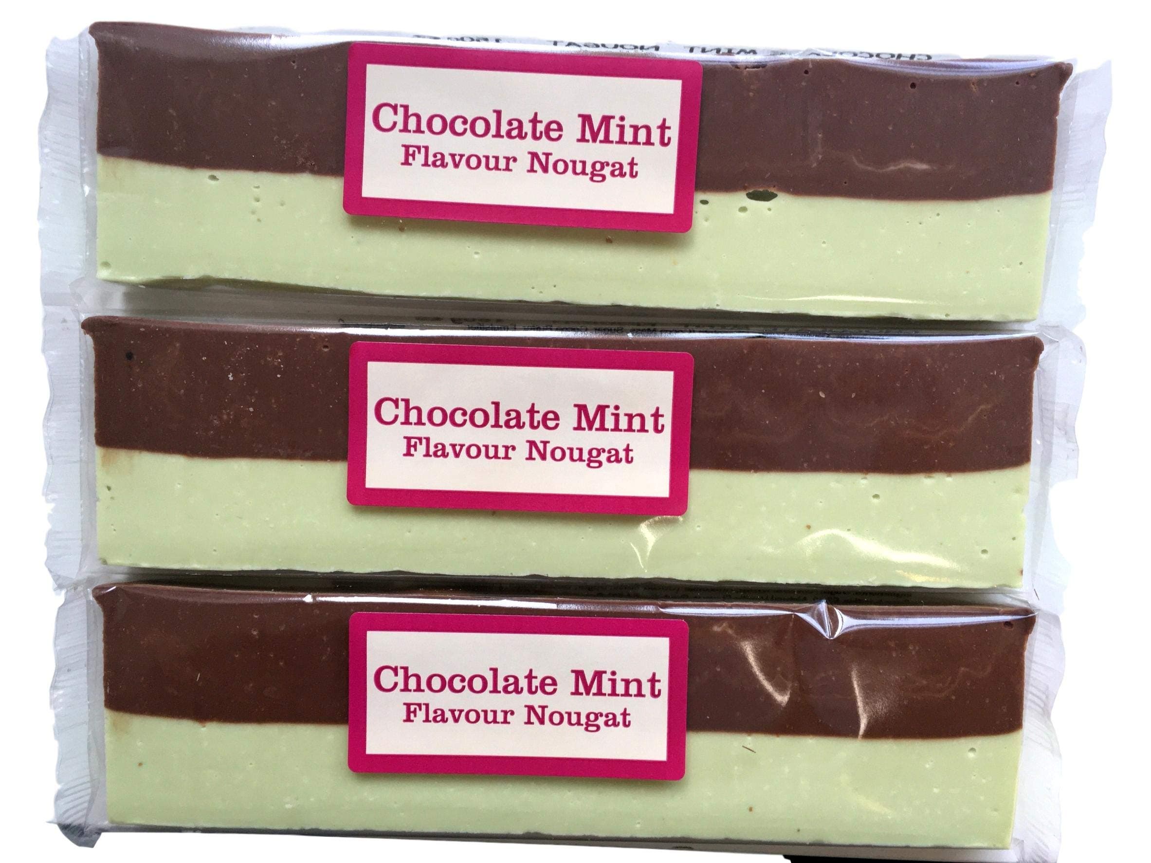 Chocolate and Mint Nougat Bars x 3 150g Bundle