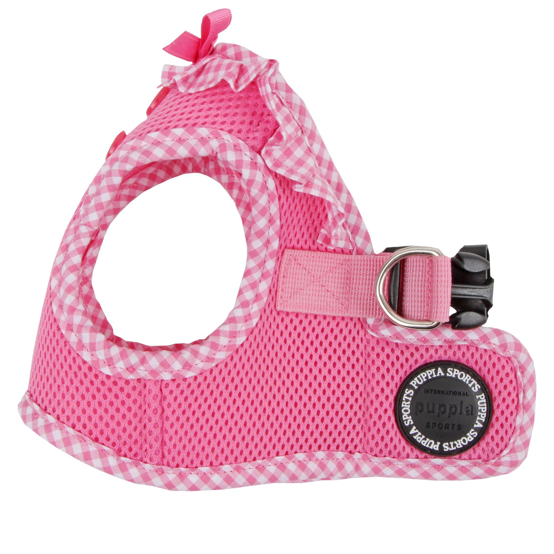 Puppia Vivien Vest Dog Harness Step-in All Season Mesh Cute No Pull No Choke Walking Training for Small Dog, Pink, Medium