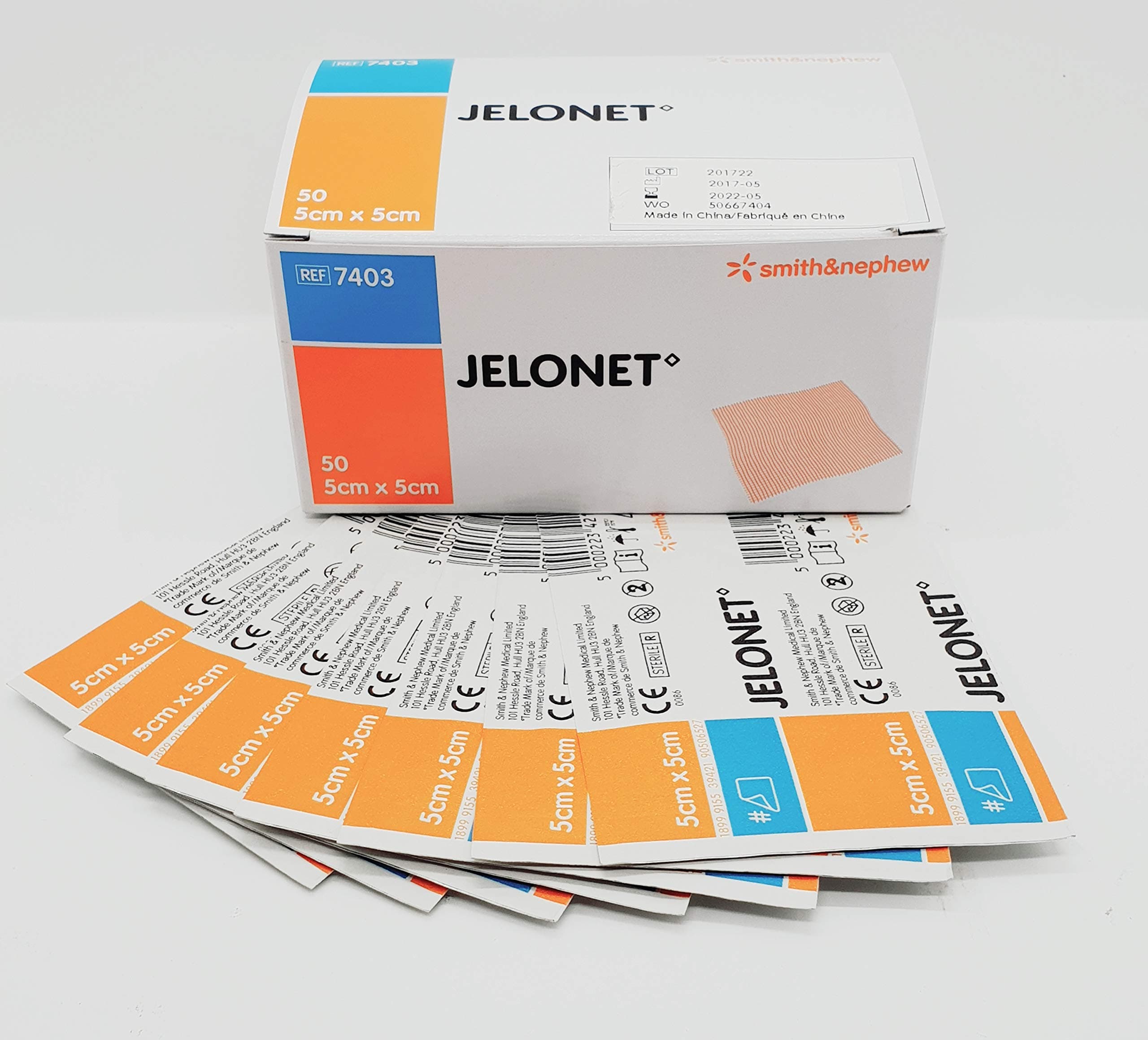 MediSale Ltd Jelonet 5cm x 5cm Minor Burn Dressings (50)