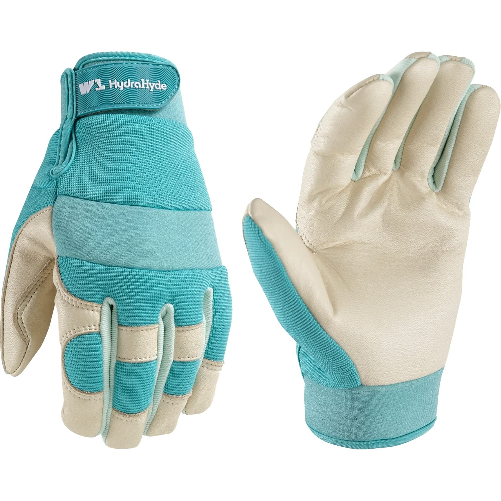 Wells Lamont Women's Hybrid Work/Gardening Gloves | Water-Resistant HydraHyde Leather | Small (3204S)