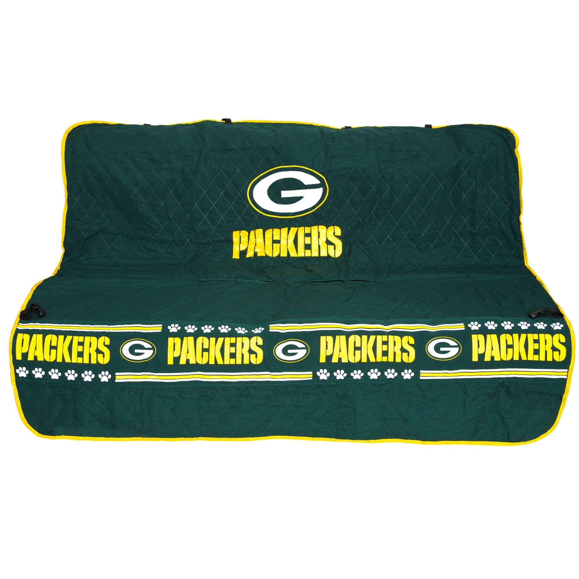 NFL CAR SEAT COVER - GREEN BAY PACKERS Waterproof, Non-slip BEST Football LICENSED PET SEAT cover for DOGS & CATS.