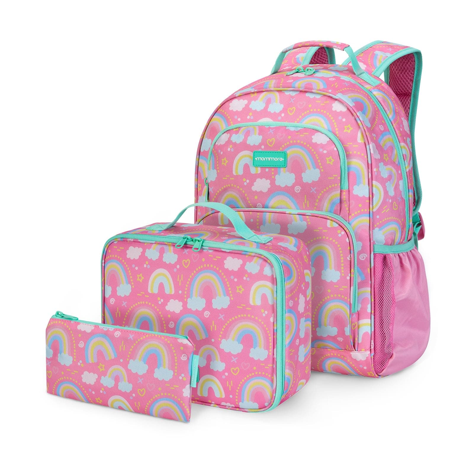 Kids Backpack for Boys Girls 4-8 Kindergarten Elementary School Backpack with Lunch Box - 15” H Fit Folder