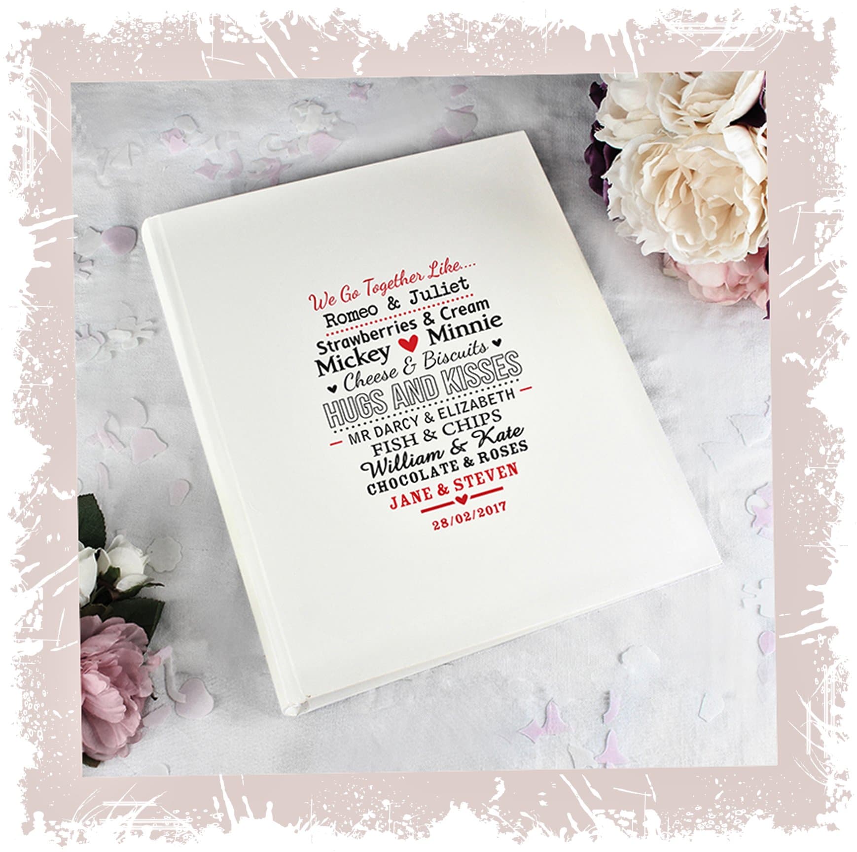Personalised Photo Album For Engagement or Anniversary, Wedding