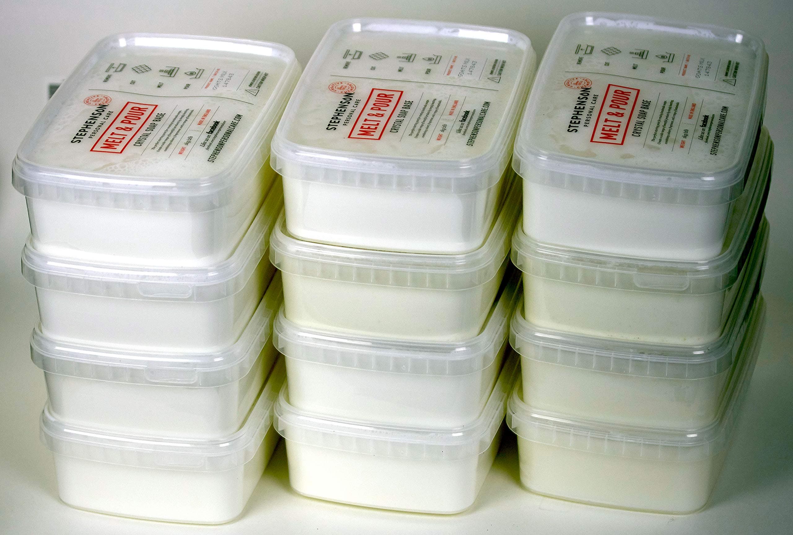 Stephenson STEP-GoatsMilk-12PK Soap Base, White