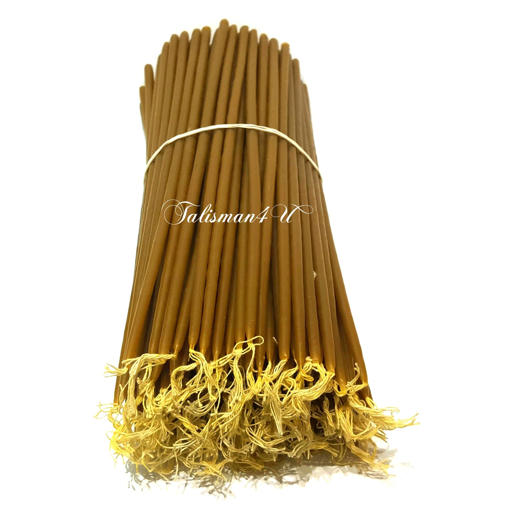 TALISMAN4U 50 Natural Pure BEESWAX TAPER CANDLES 11" Tall Church Jerusalem Holy Land Candles