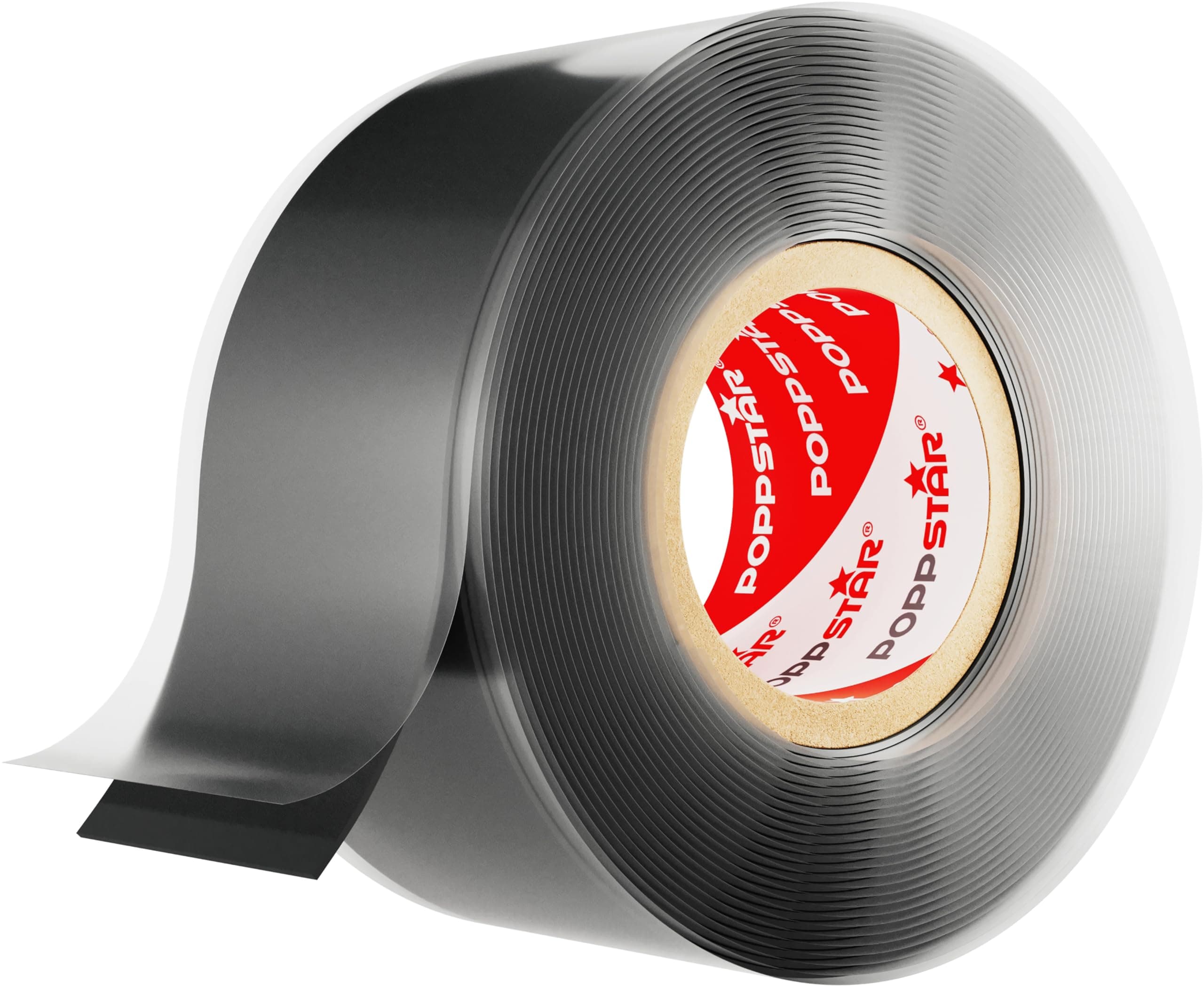 Self-Fusing Silicone Band, Silicone Tape, 3m x 25mm, Sealing & Insulating Strip (water-tight, air-tight), black, 1 Roll