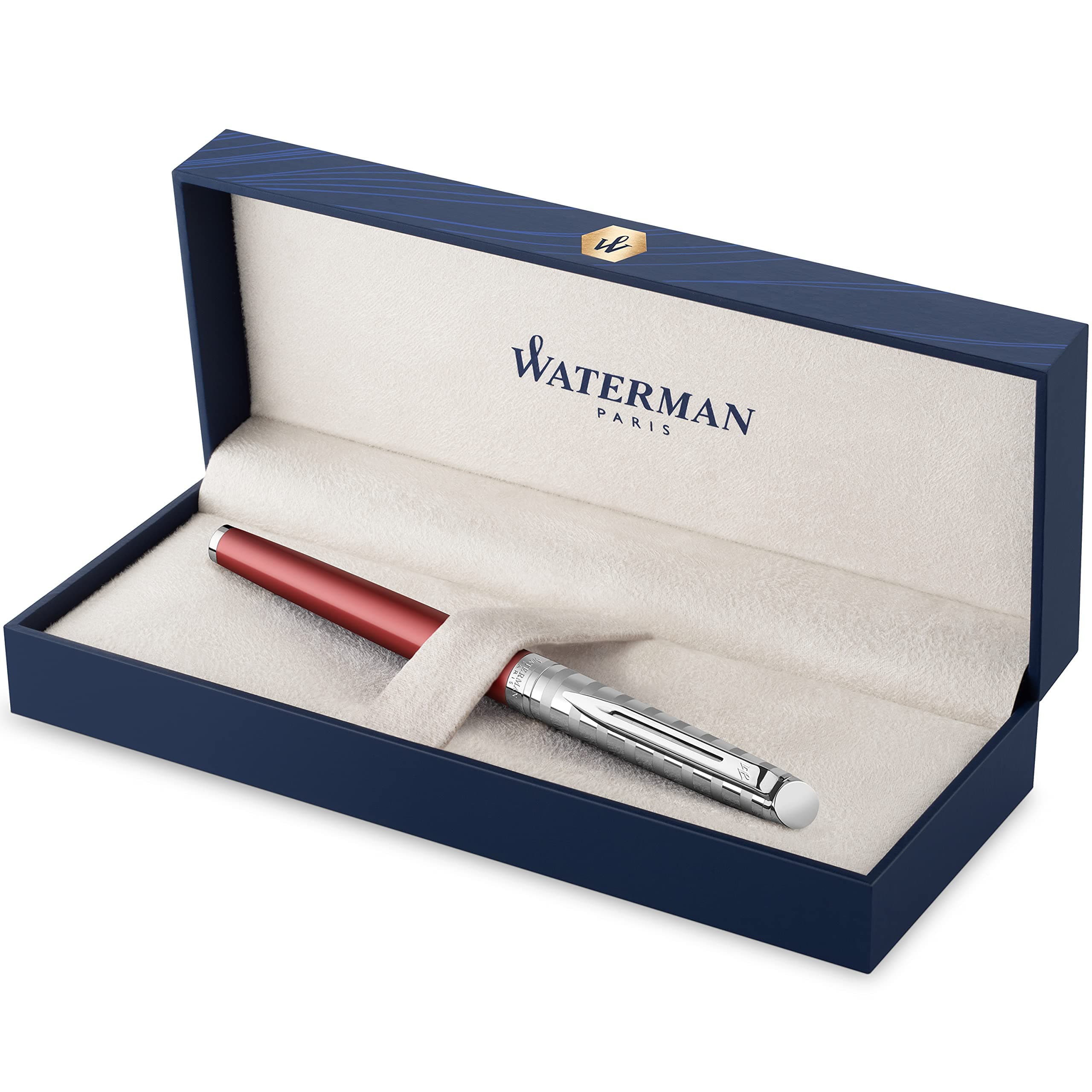Waterman Rollerball Pen, Hemisphere French Riviera Collection, Le Club Red, Fine Point