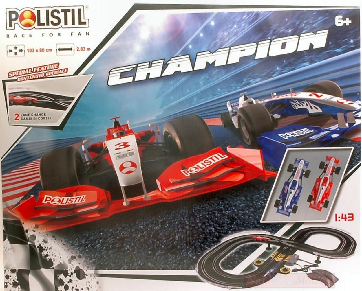 SCALE MODEL COMPATIBLE WITH PISTA CHAMPION cm 103x80 1:43 PT96017