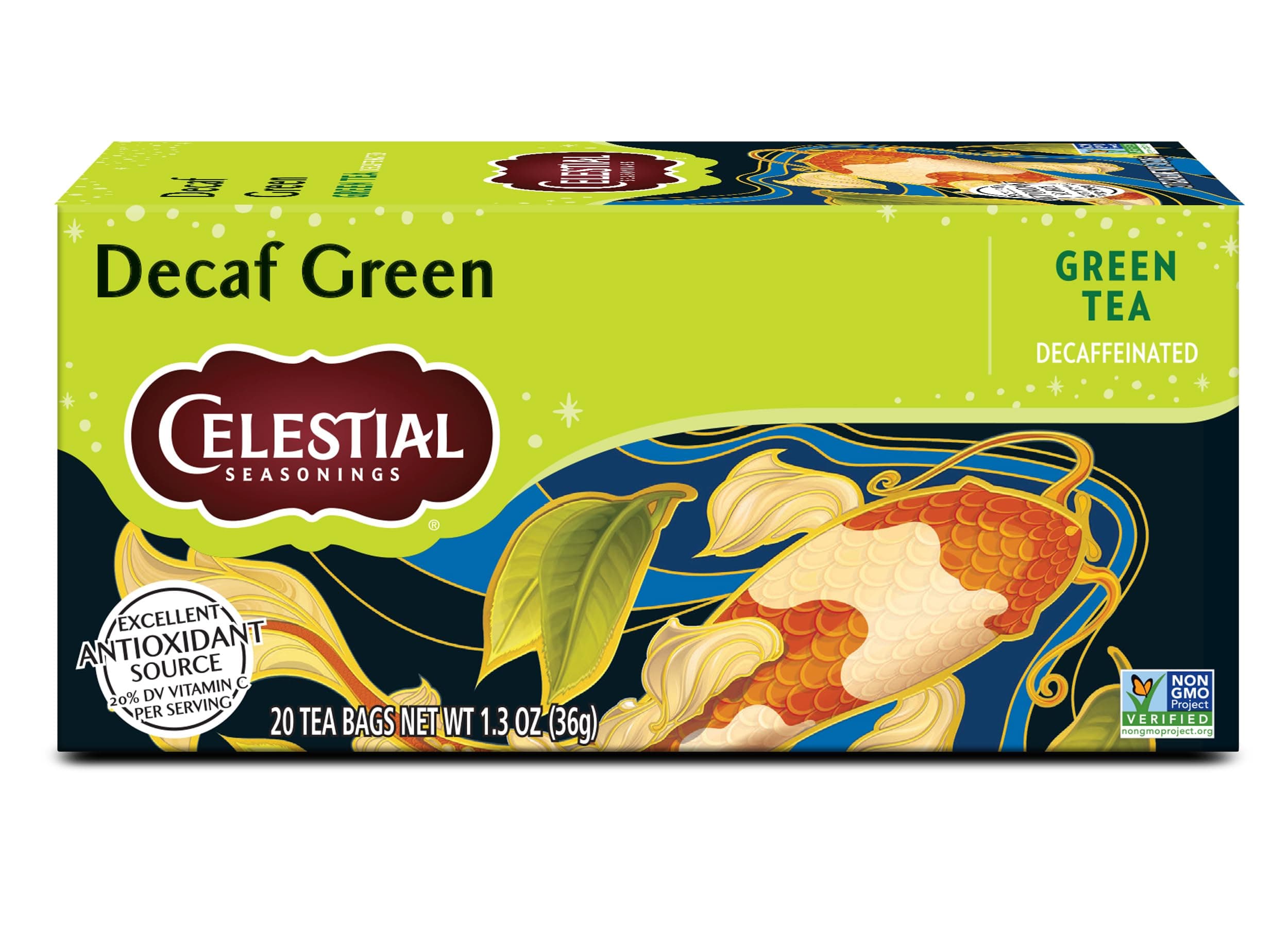 Celestial Seasonings Decaf Green Tea Bags 20 Tea Bags
