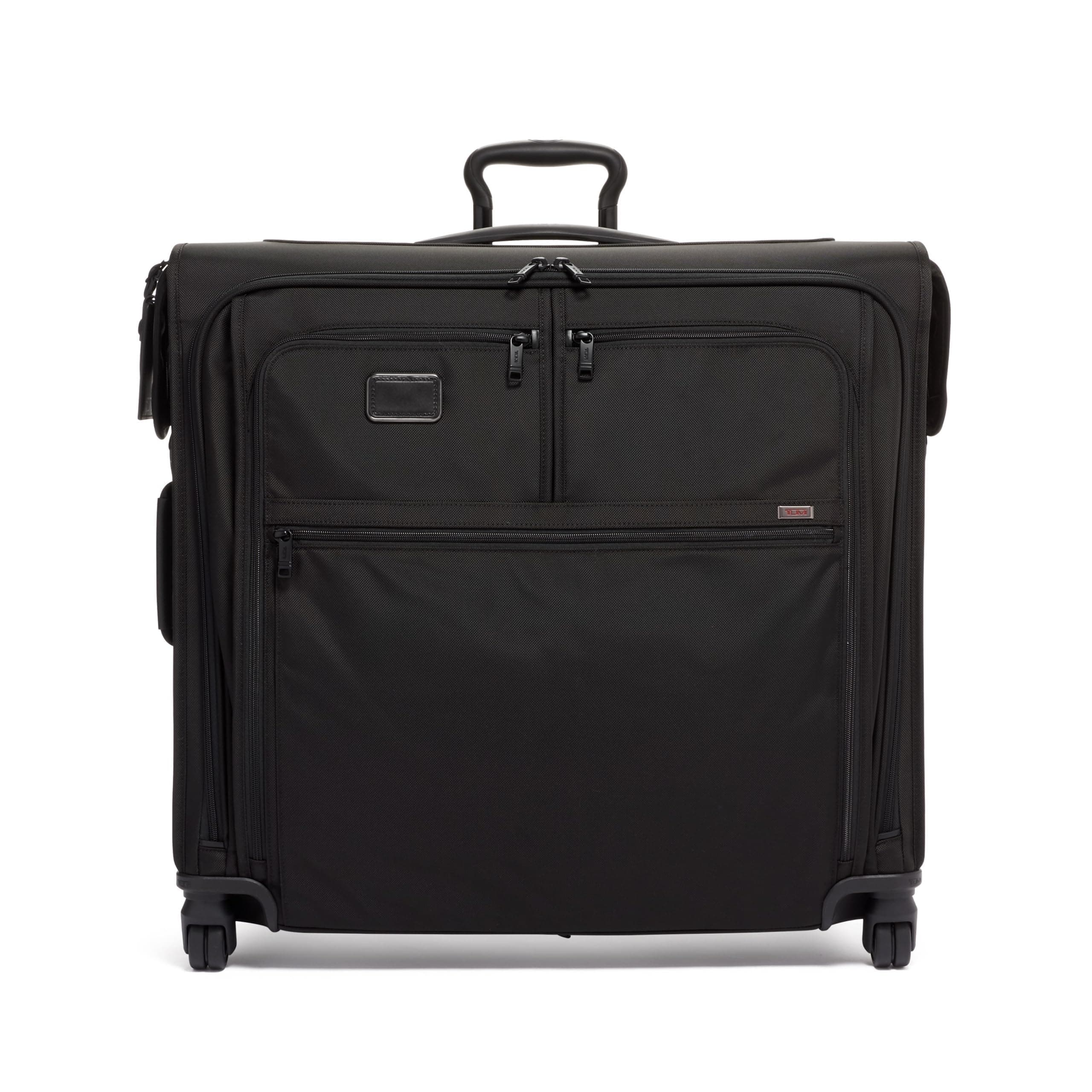 Alpha 3 Extended Trip 4 Wheeled Garment Bag - Dress or Suit Bag for Men and Women - Black