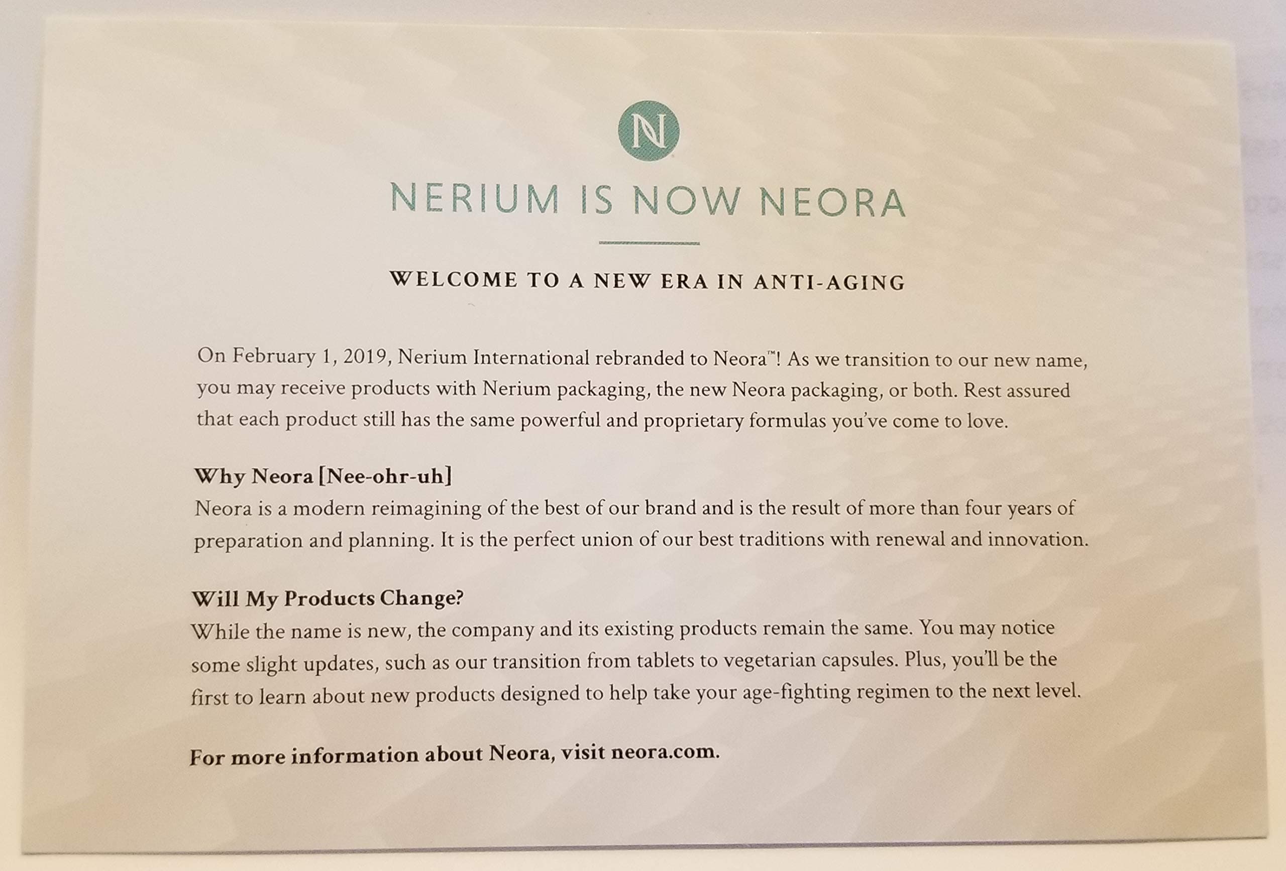 Nerium Age defying eye serum 10ml.