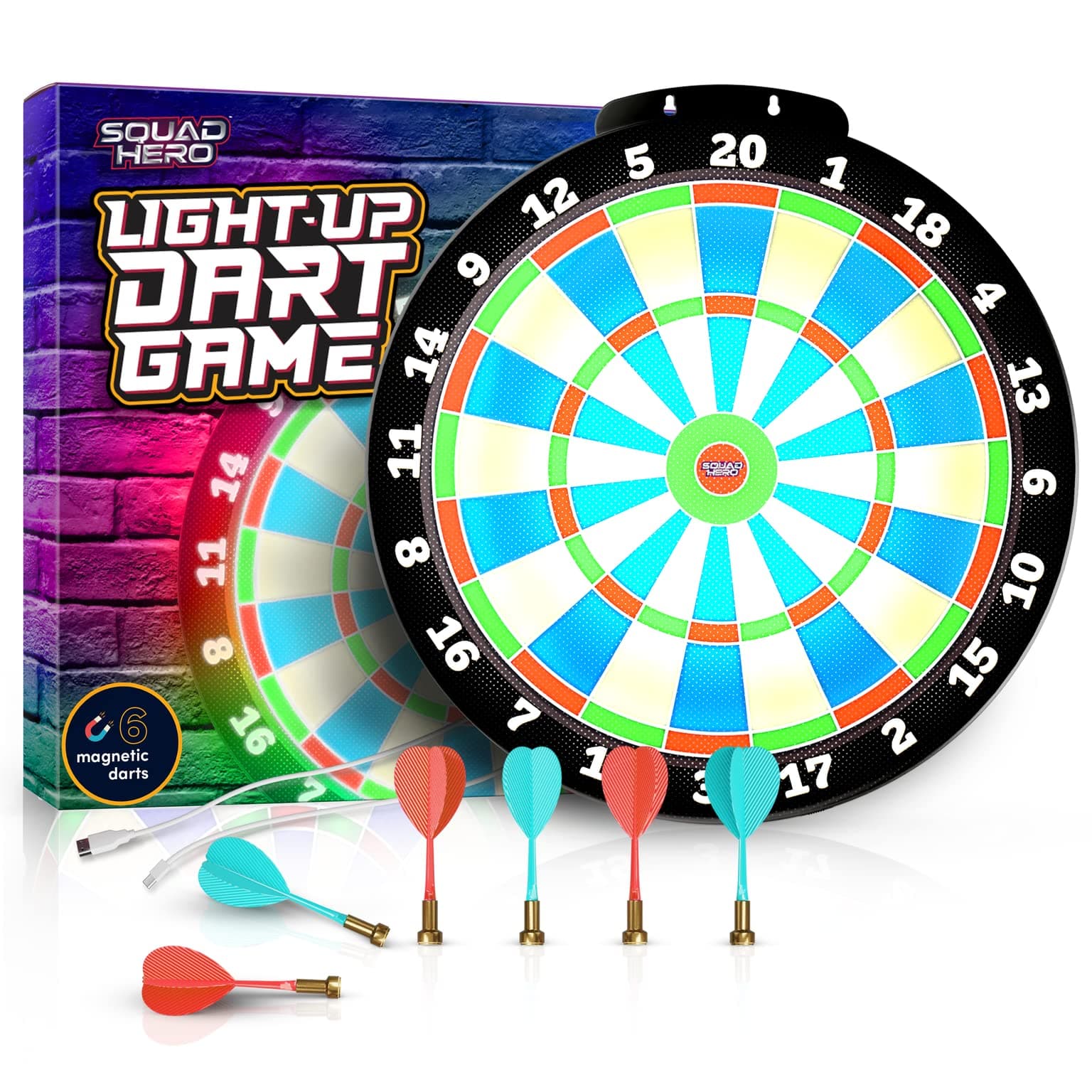 Light-Up Dart Board Set