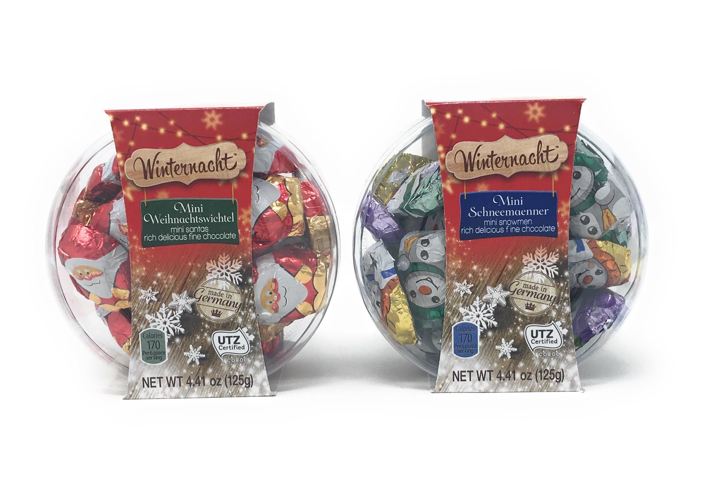 Mini Chocolate Santa and Snowmen Rich Delicious Fine Chocolate by Winternacht