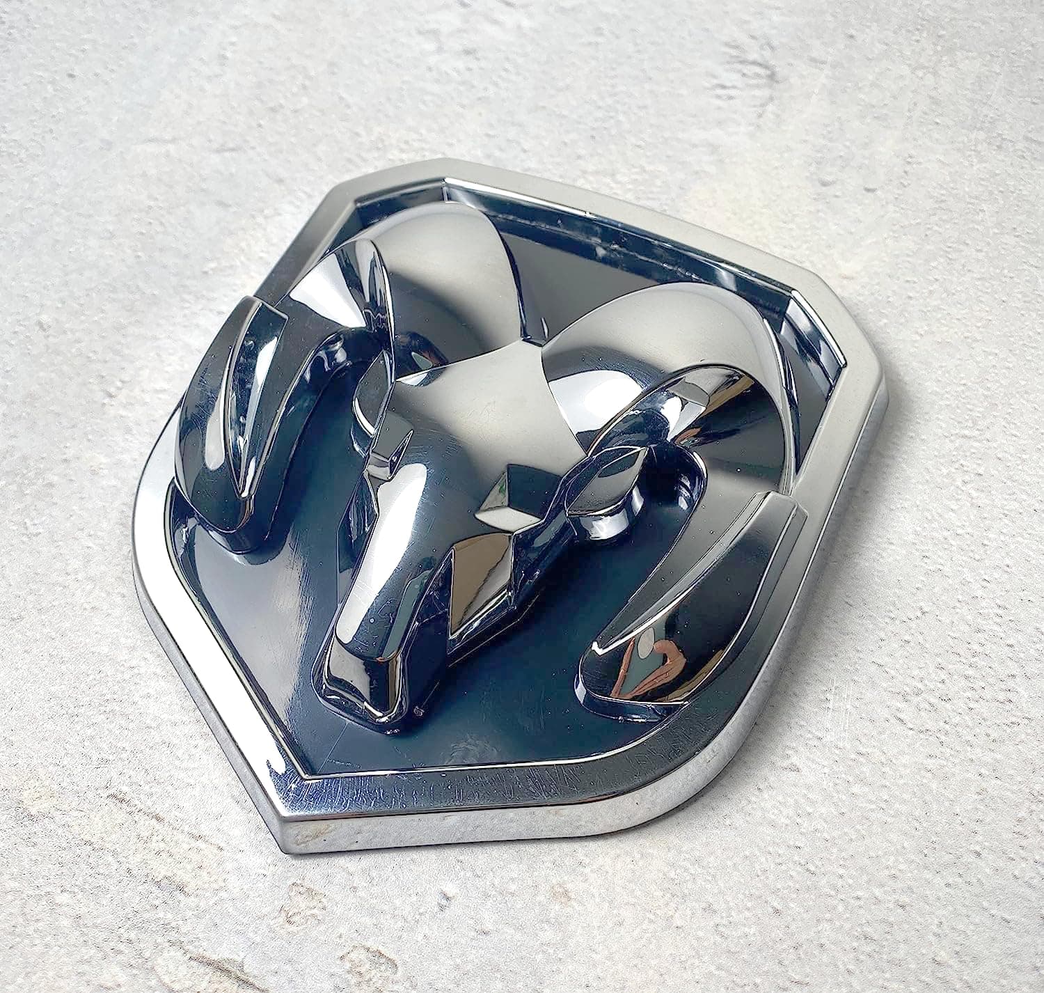 Chrome RAM Grille Emblem – Fits 2013–2018 RAM 1500, 2500, 3500 – Durable ABS Replacement Badge