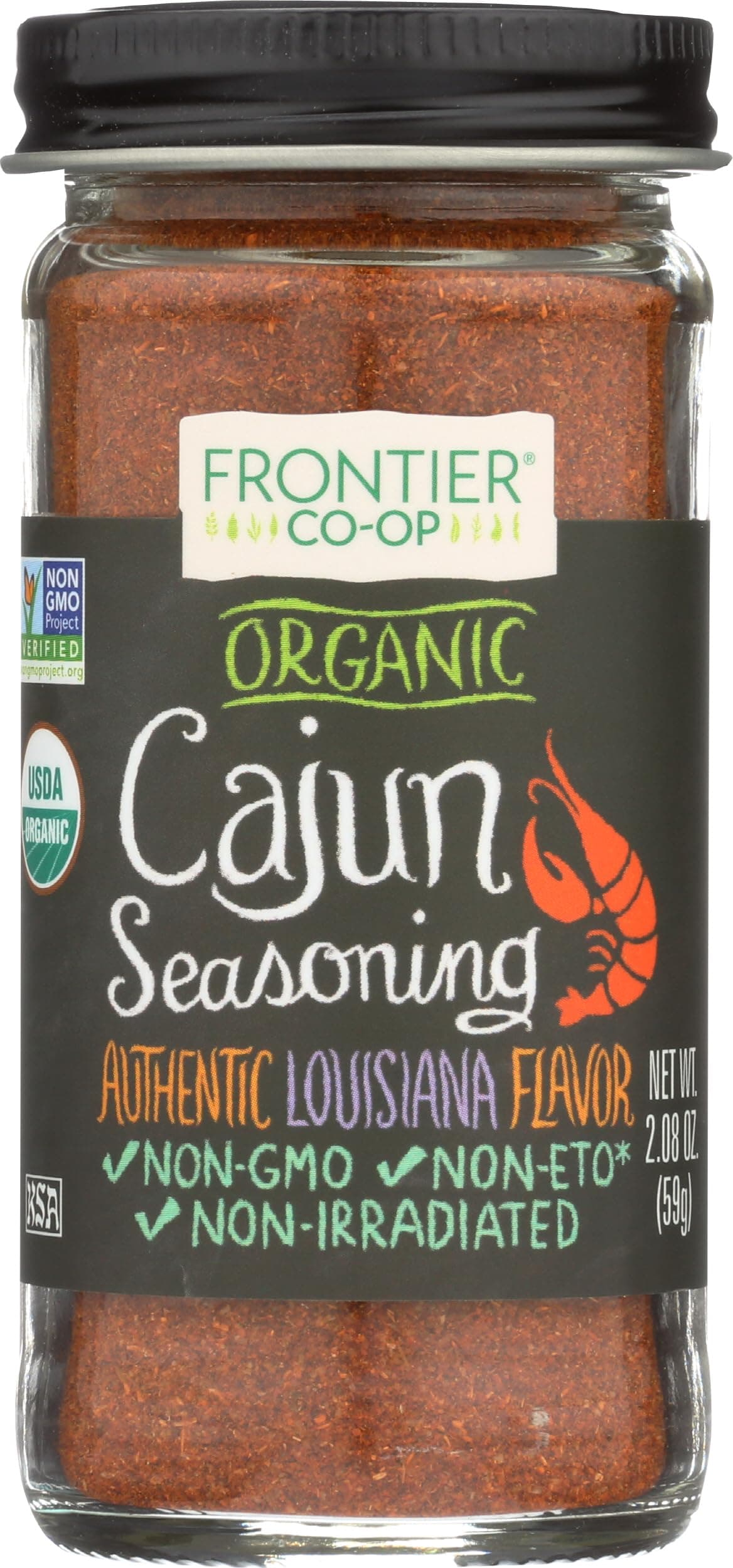 Organic Cajun Seasoning, 2.08 oz (59 g)