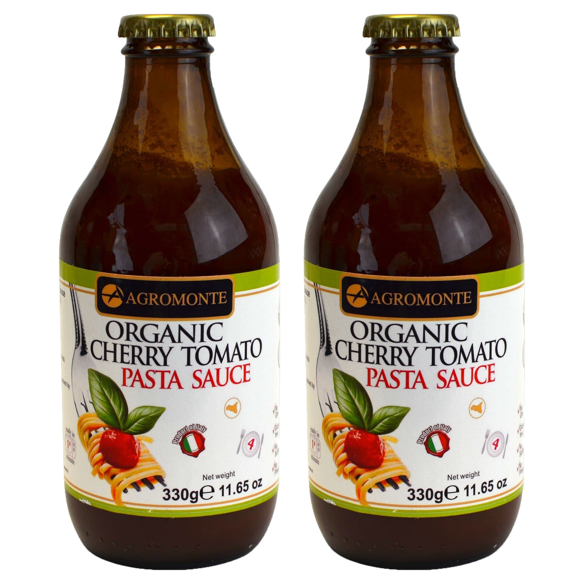 Agromonte Authentic Italian Organic Pasta Sauce Certified Kosher 11.65 oz 2 pack