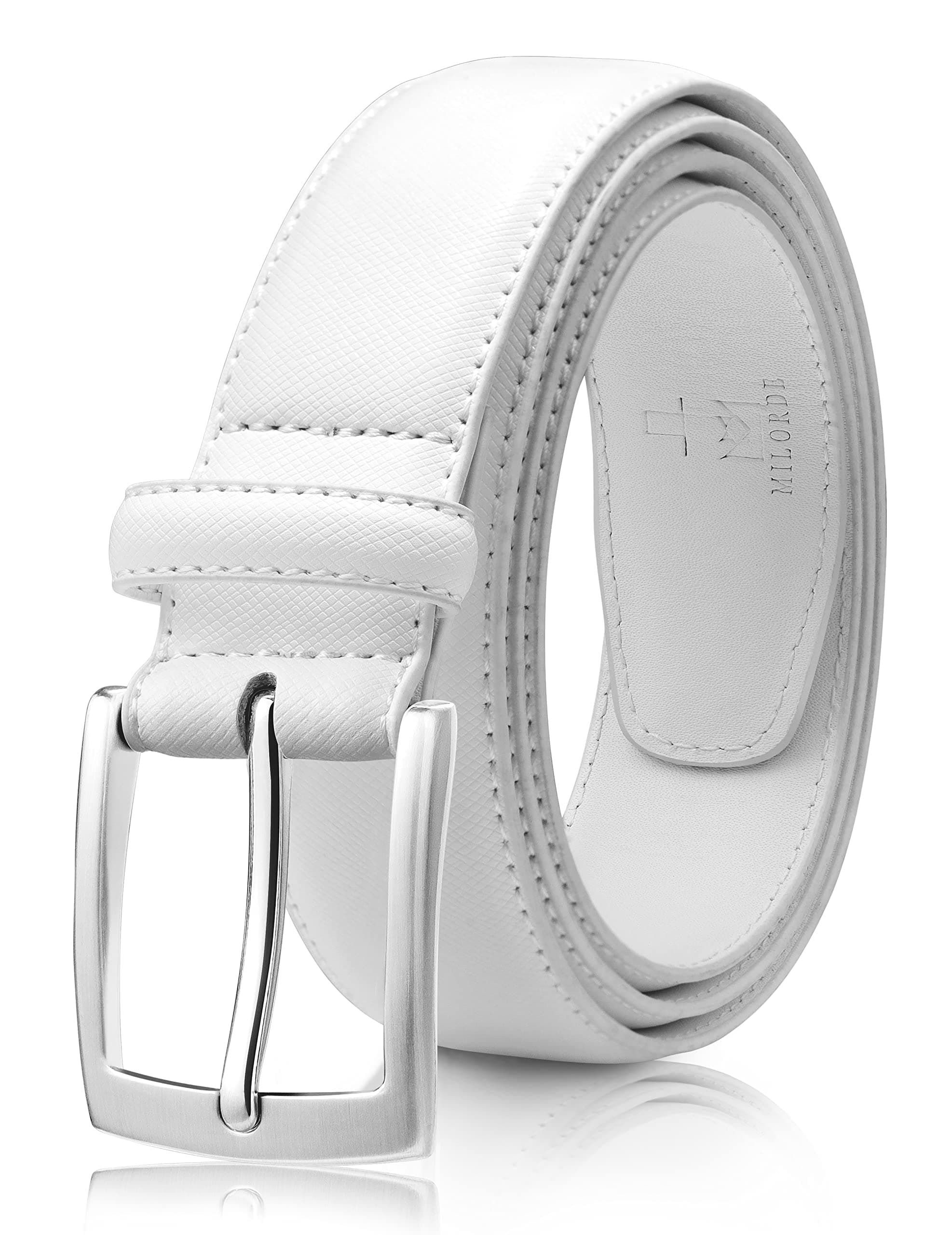 Men's Genuine Leather Dress Belt, Handmade, 100% Cow Leather, Fashion & Classic Designs for Work Business and Casual