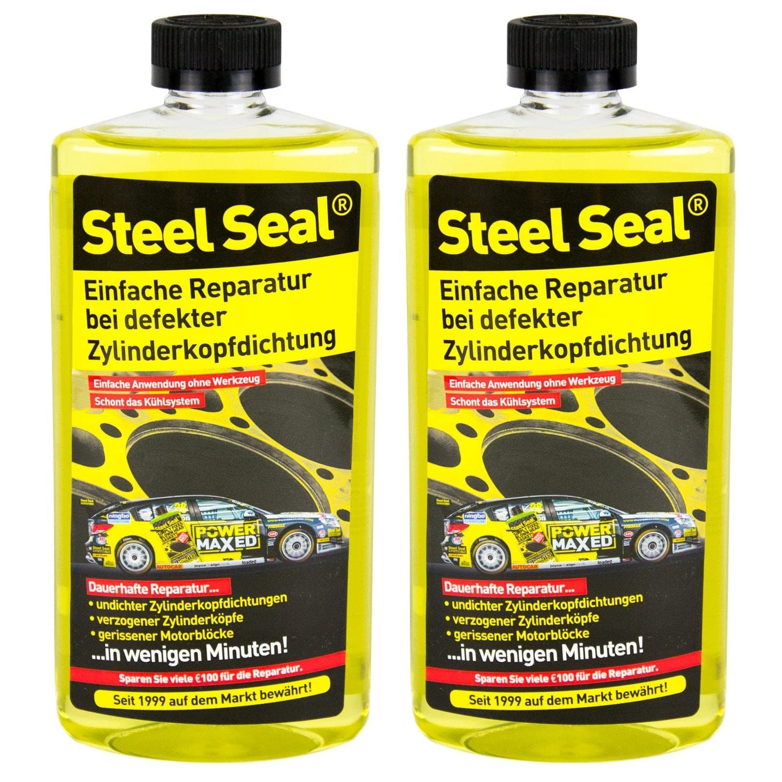 2x Steel Seal Head Gasket Cylinder Head Repair Up To 4.0 Litre 16 fl oz (473 ml)