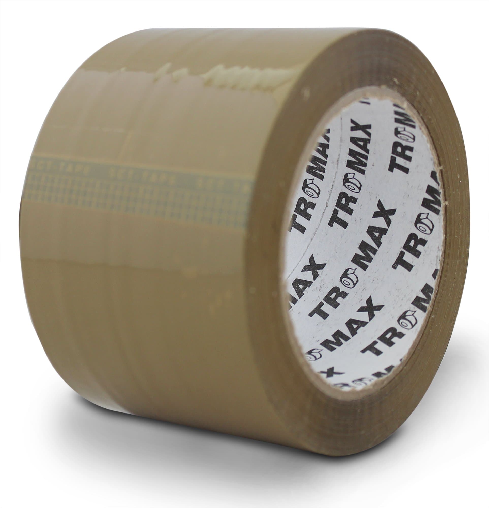 24-Rolls (Tan) Packing Tape 3"x110 Yards - BOPP Material - Strong Carton Sealing Tape