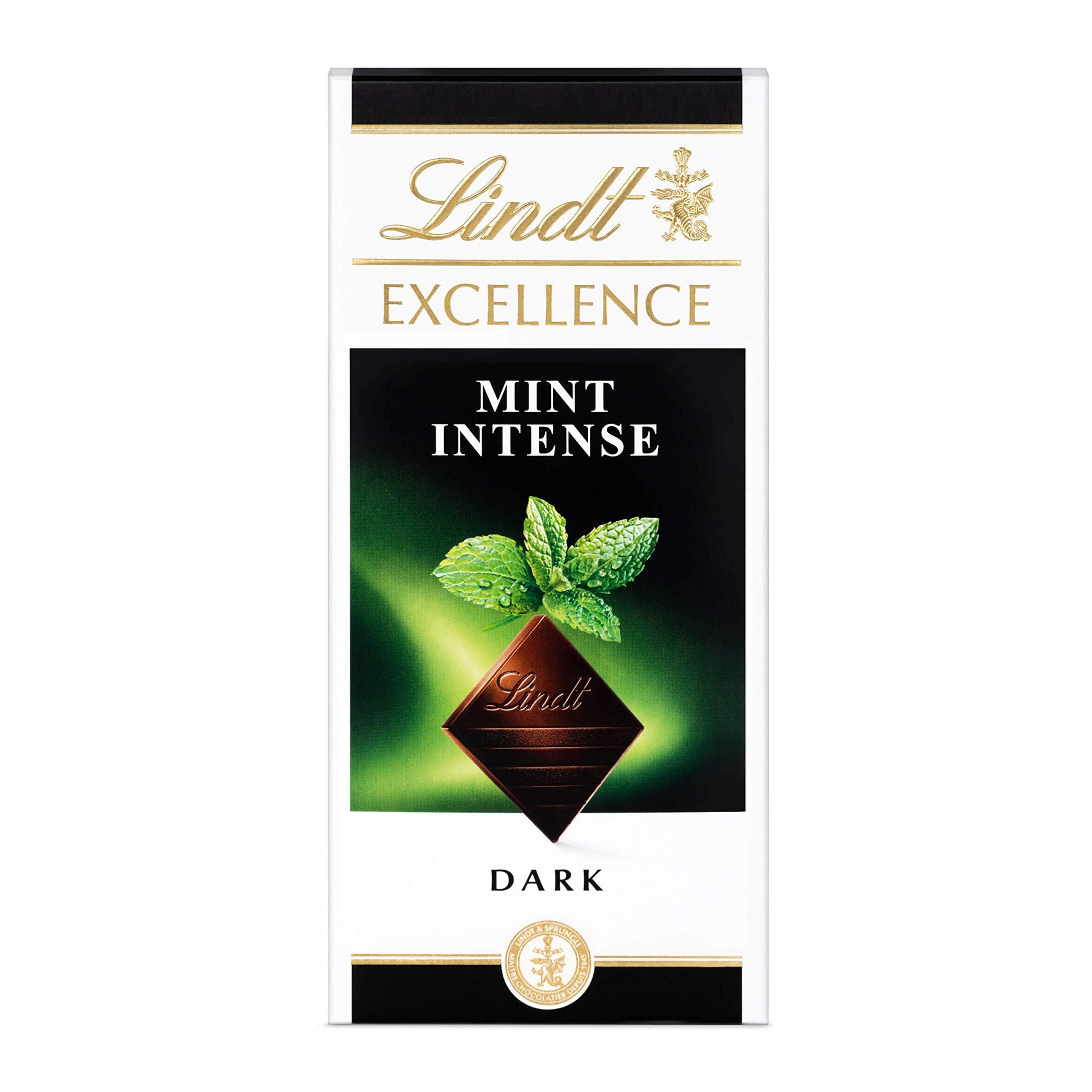 Lindt Excellence Dark Mint Chocolate Bar, 100g 