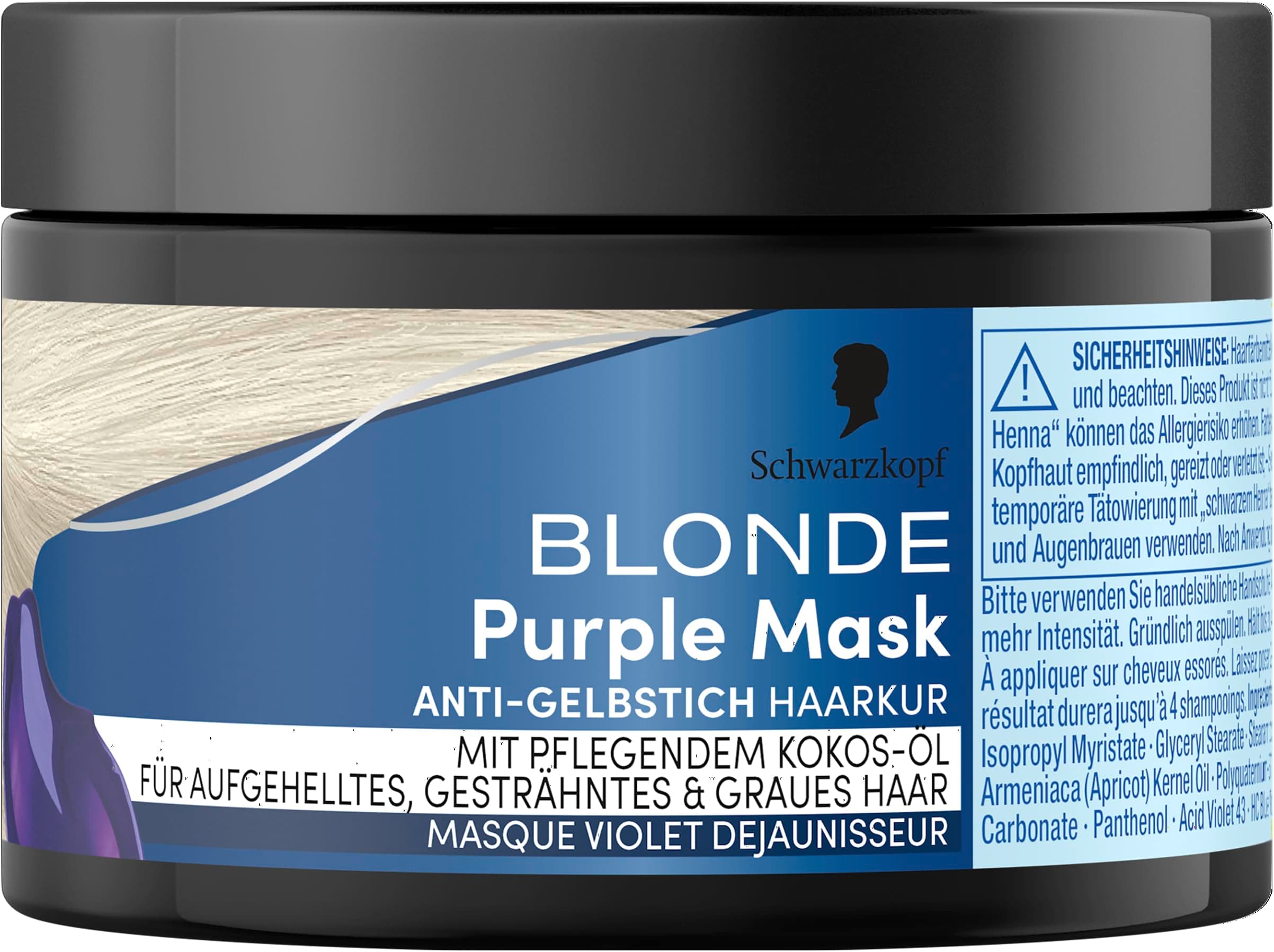 Blonde Purple Mask