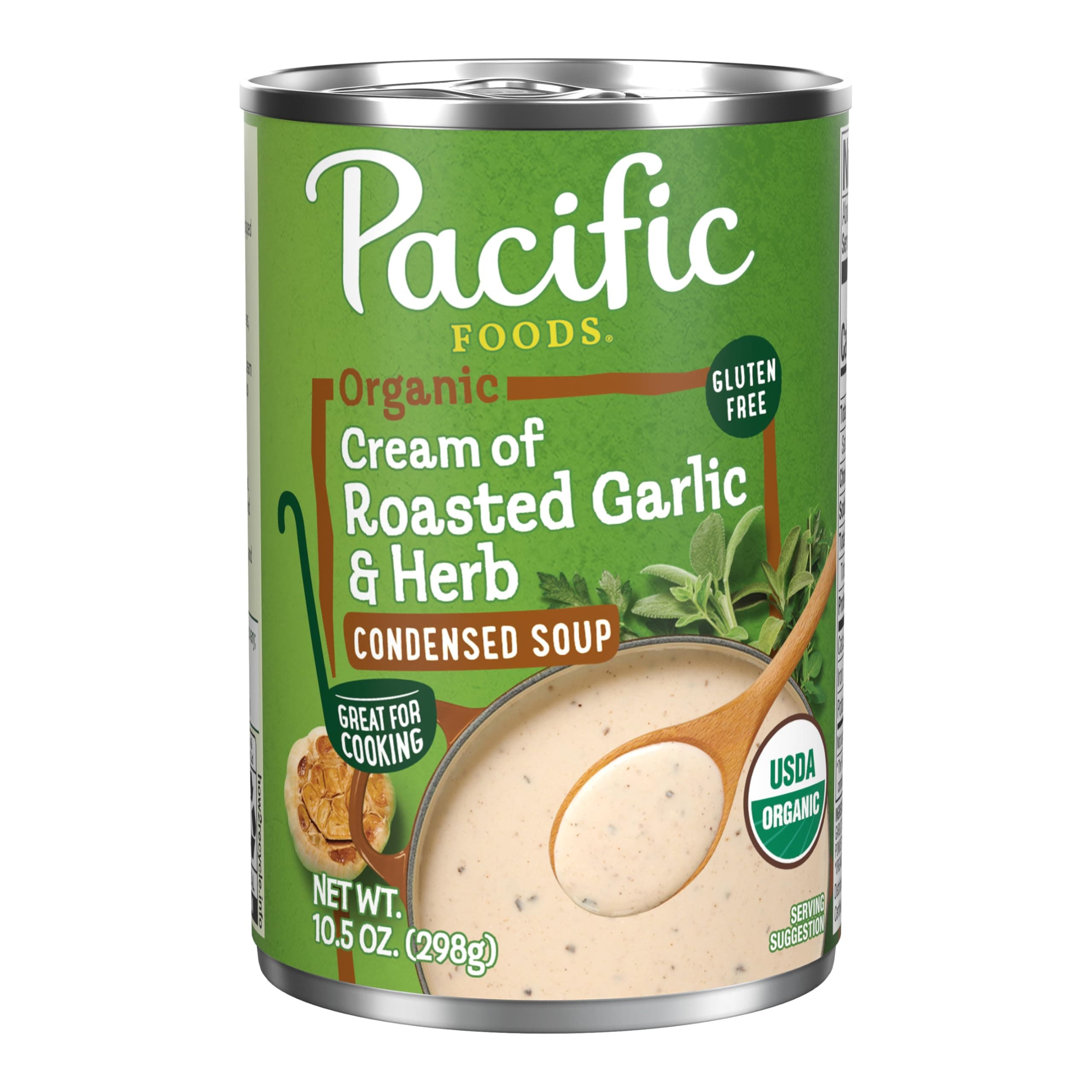 Pacific Foods, Soup Condensed Cream Of Roasted Garlic Herb Organic, 10.5 Ounce