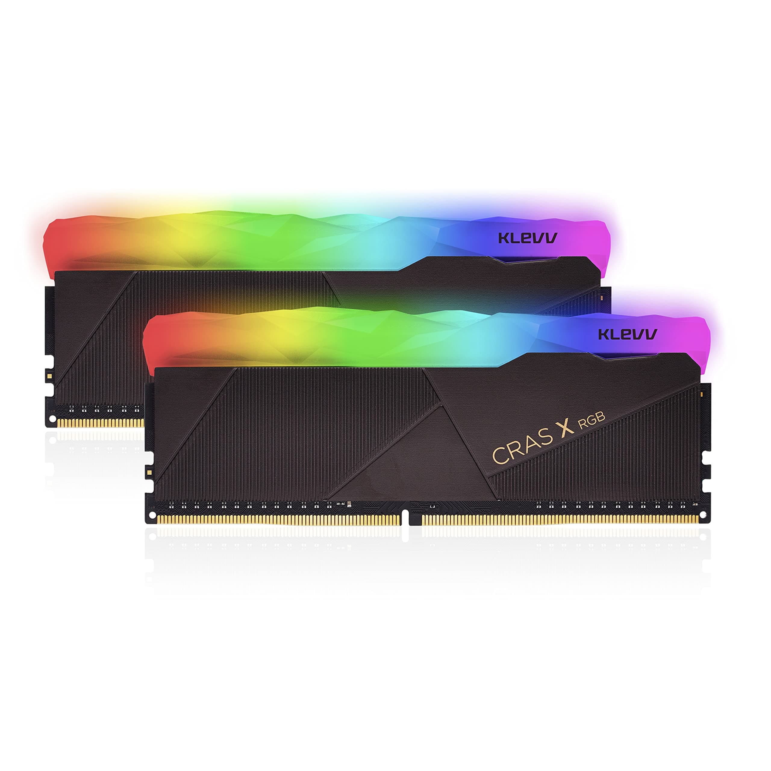 KLEVV CRAS X RGB 32GB kit (16GB x2) 3600MHz Gaming Memory DDR4-RAM XMP 2.0 High Performance Overclocking