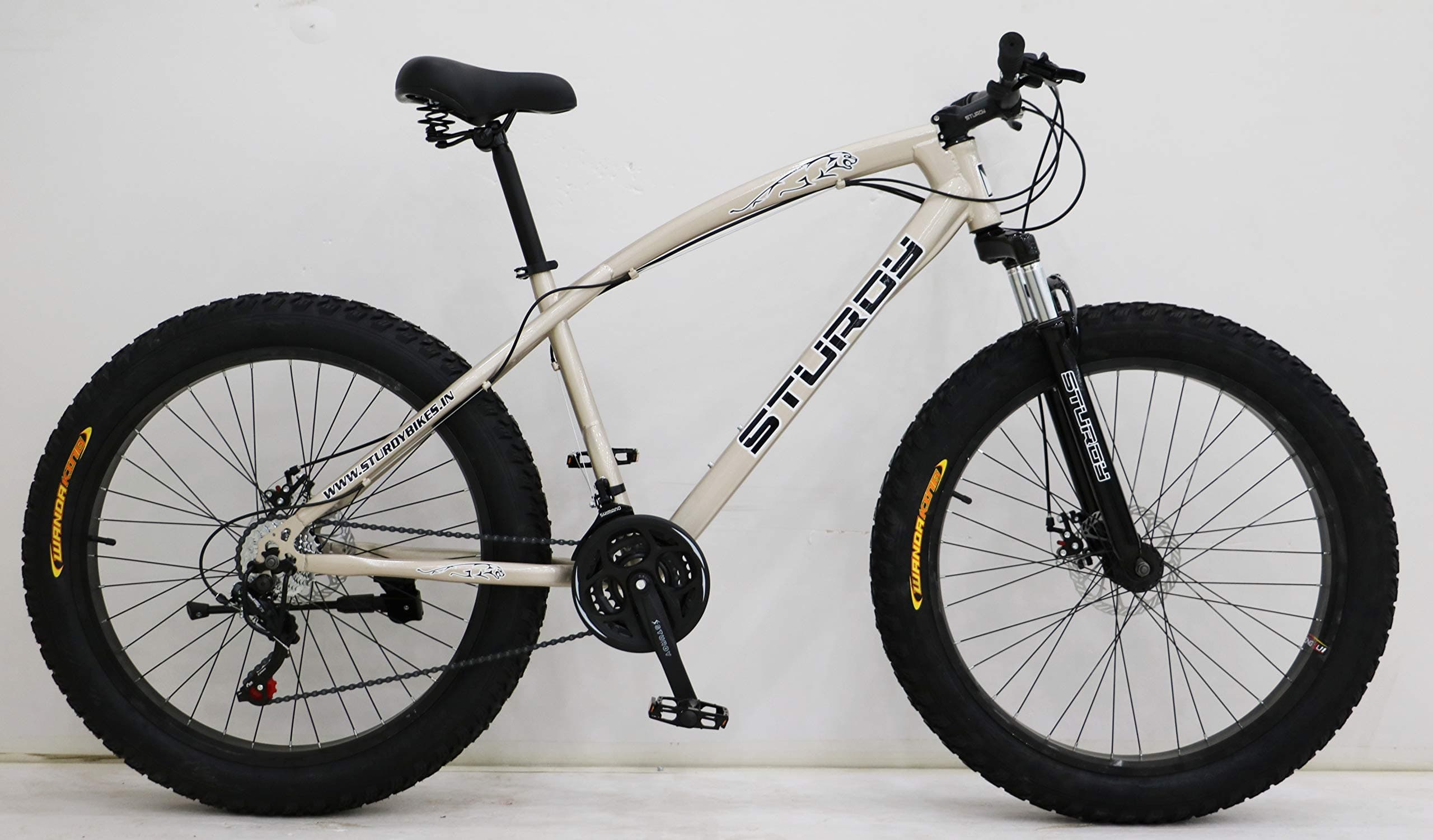 Sturdy Bikes Fat Bicycle with 26X4 Inch Tires and 21 Speed Gears