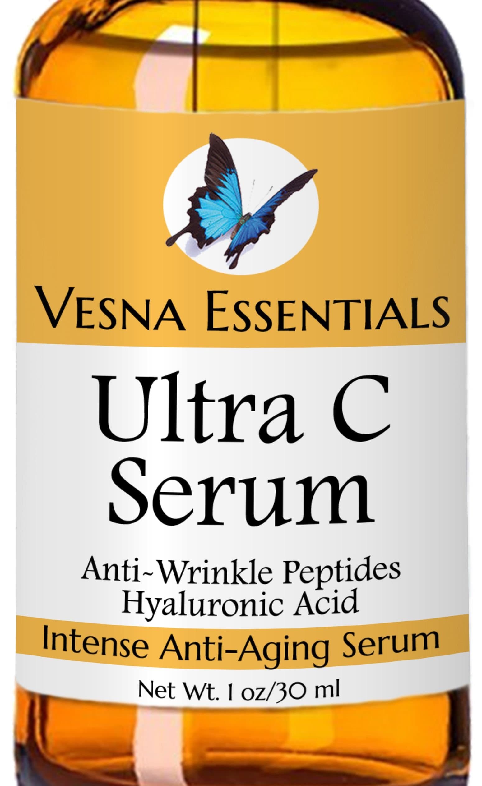 Vitamin C Serum - ORGANIC - The #1 Anti Aging Serum For Younger Skin As You Age - Anti Wrinkle Serum - GUARANTEED - Receive Our Top Rated Ebook When You Order FREE (Limited Time - $7.99 Value) - 100%
